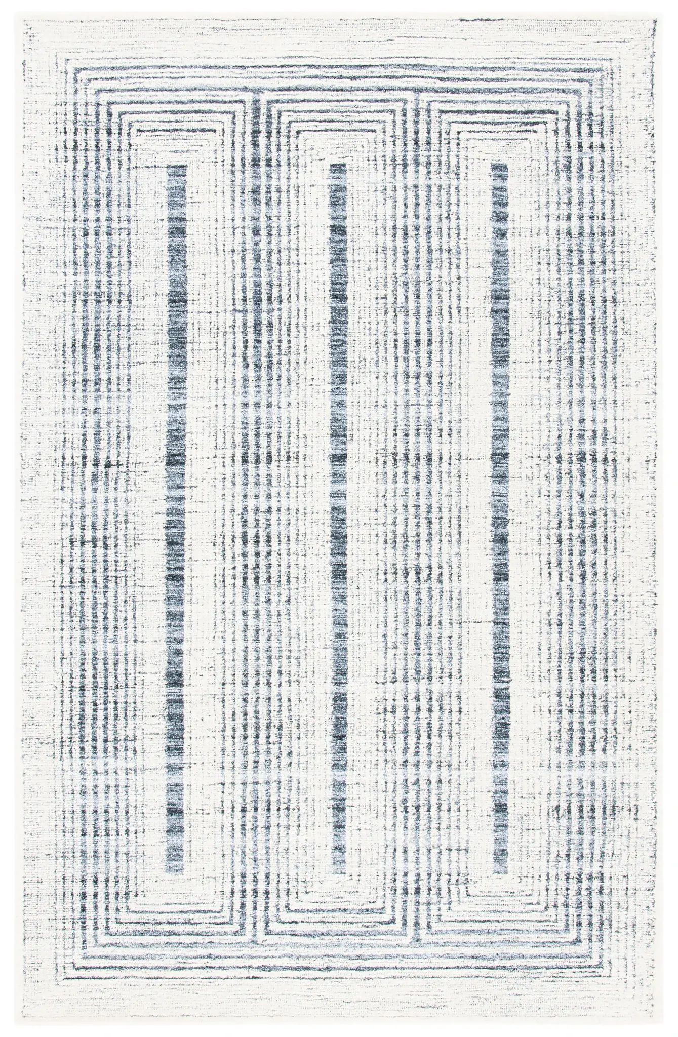 Metro Linear Grid Hand-Tufted Rug