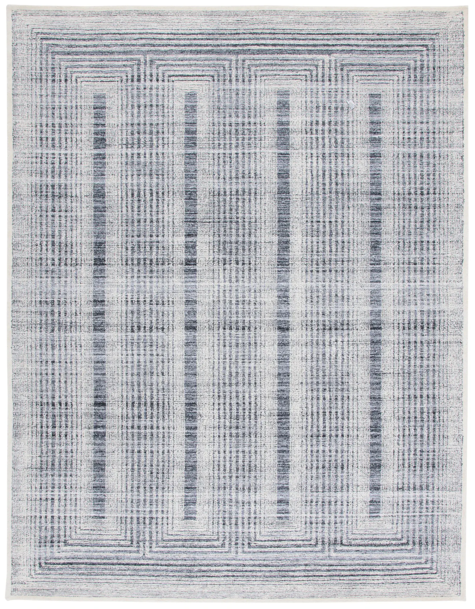 Metro Linear Grid Hand-Tufted Rug