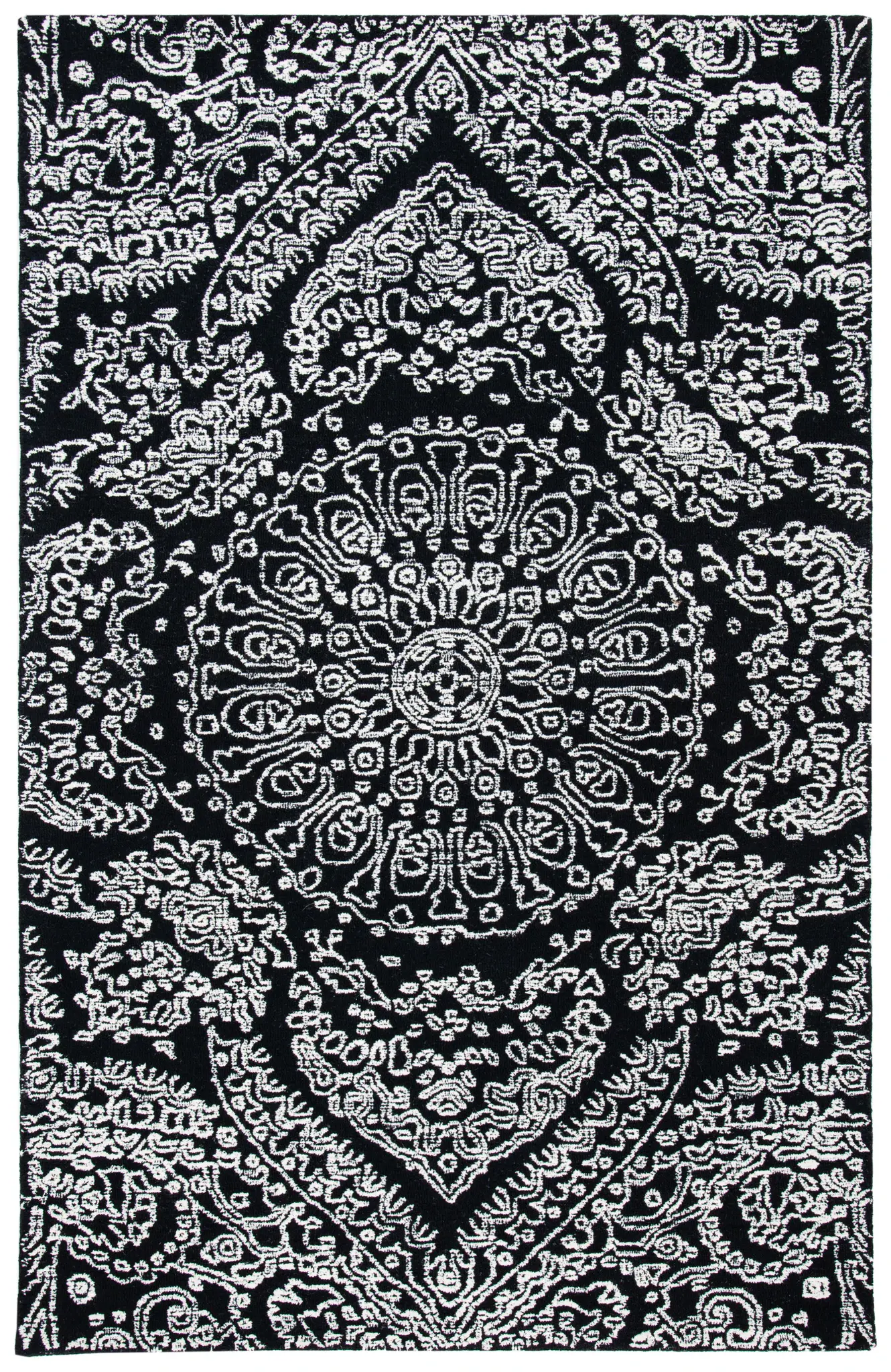 Metro Medallion Hand-Tufted Wool Rug