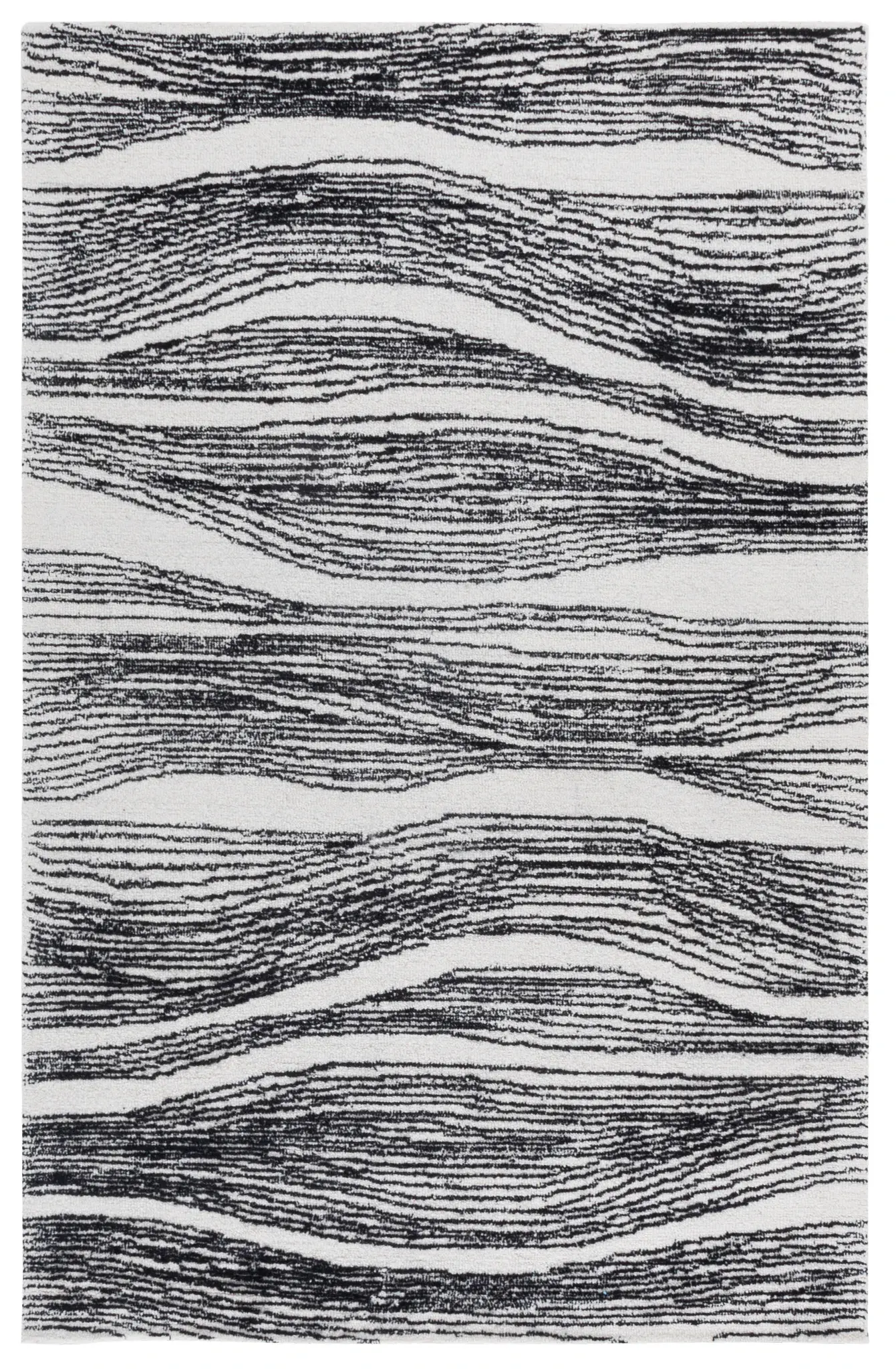 Metro Wave Hand-Tufted Wool Rug