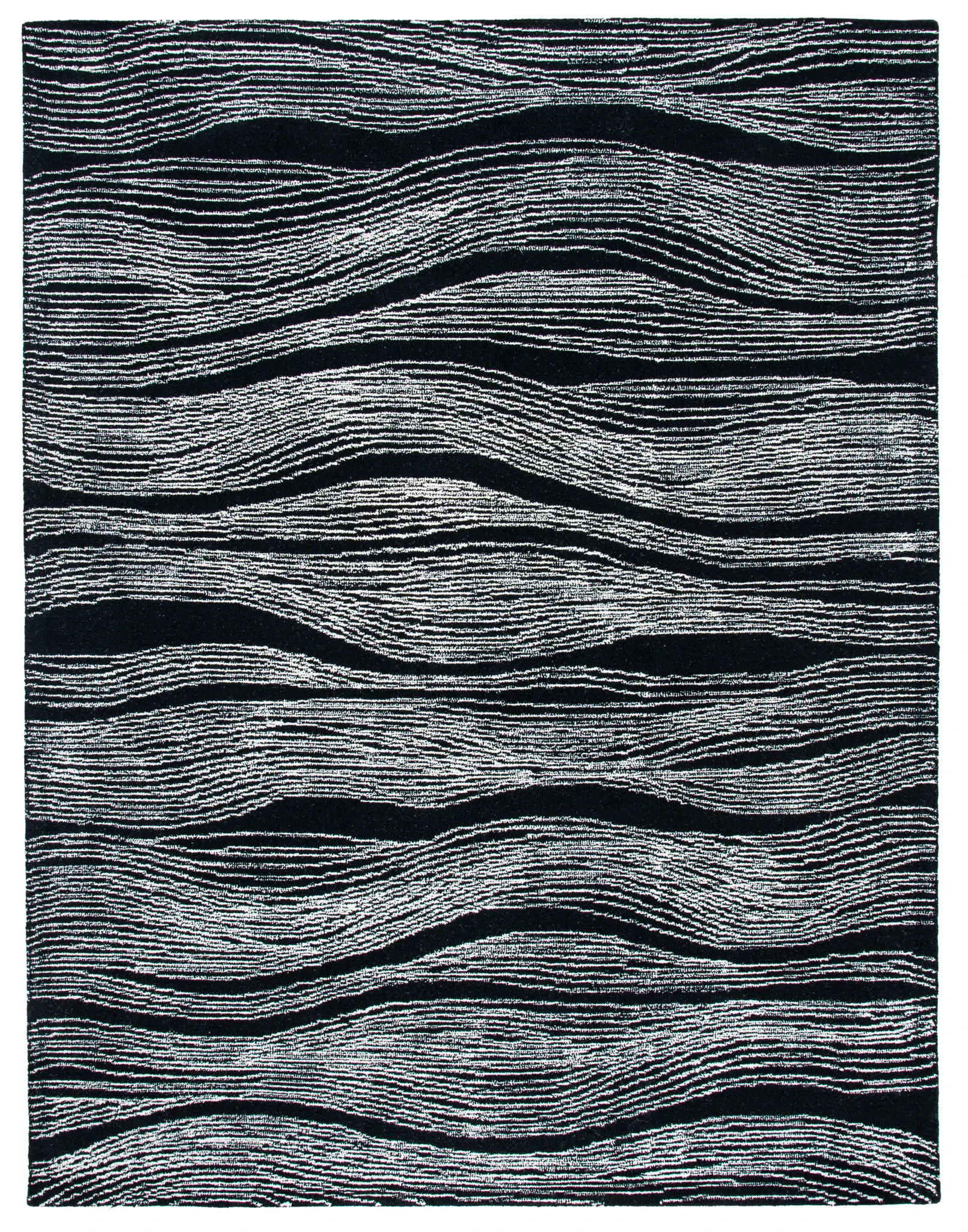 Metro Wave Hand-Tufted Wool Rug