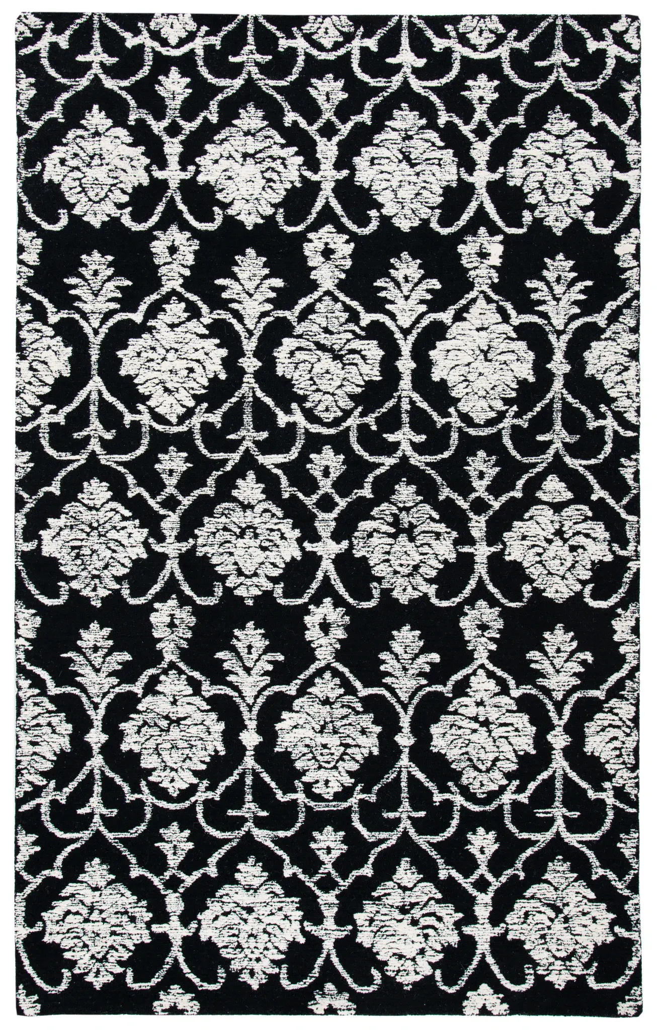 Metro Damask Hand-Tufted Wool Rug