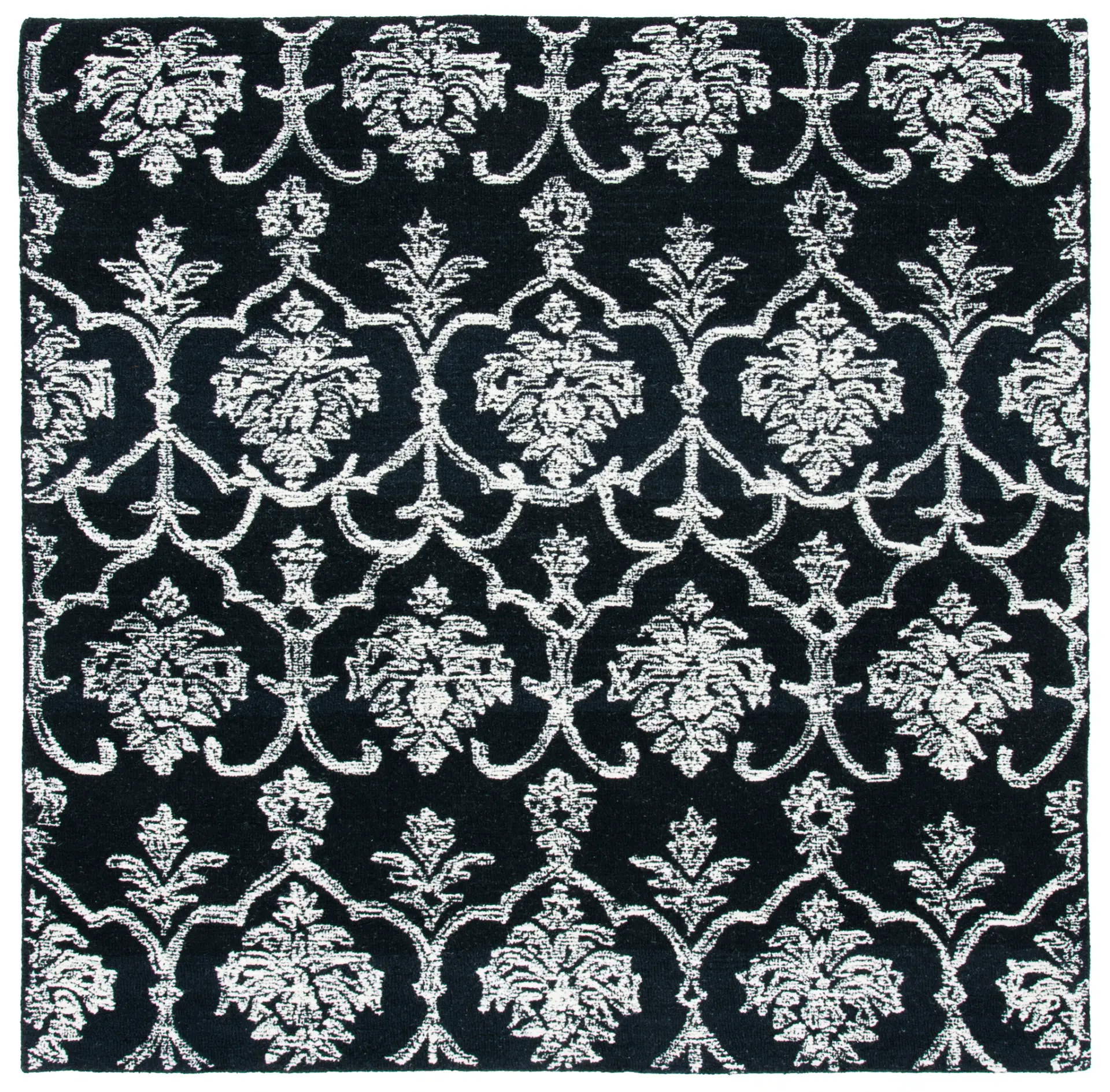 Metro Damask Hand-Tufted Wool Rug