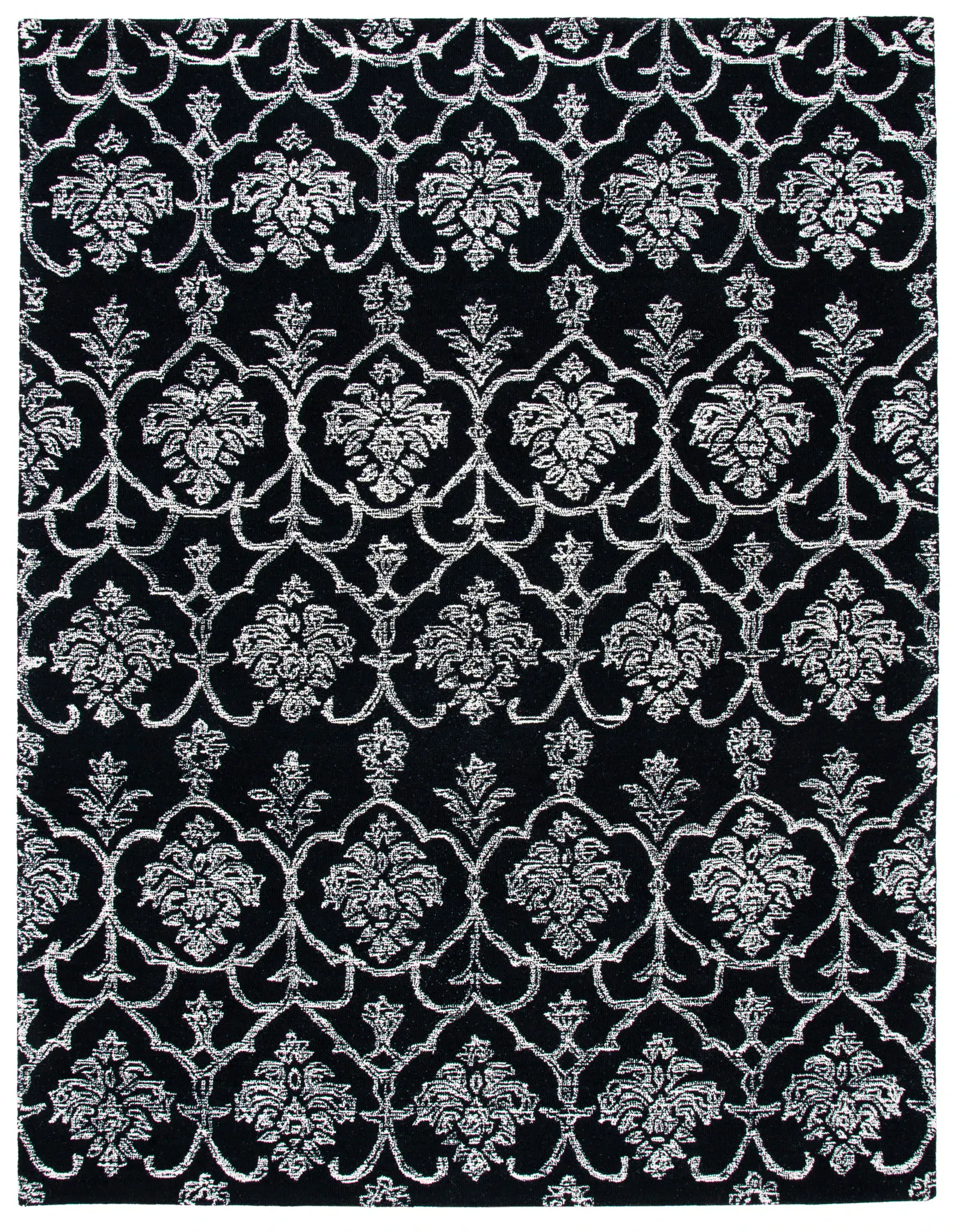 Metro Damask Hand-Tufted Wool Rug