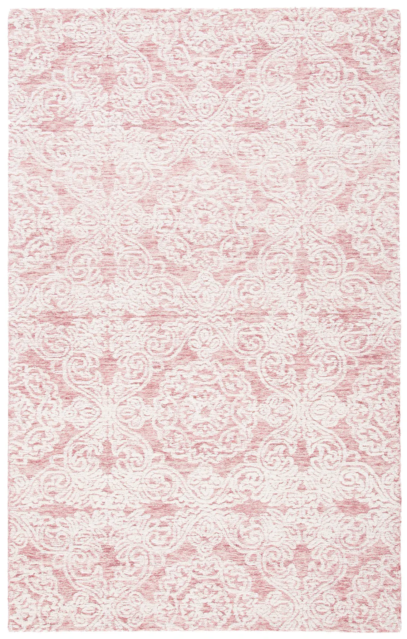 Metro Damask Medallion Hand-Tufted Wool Rug
