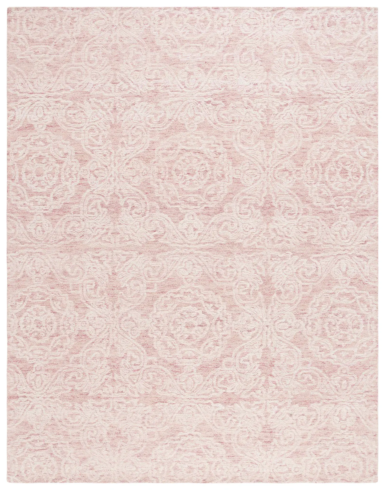 Metro Damask Medallion Hand-Tufted Wool Rug