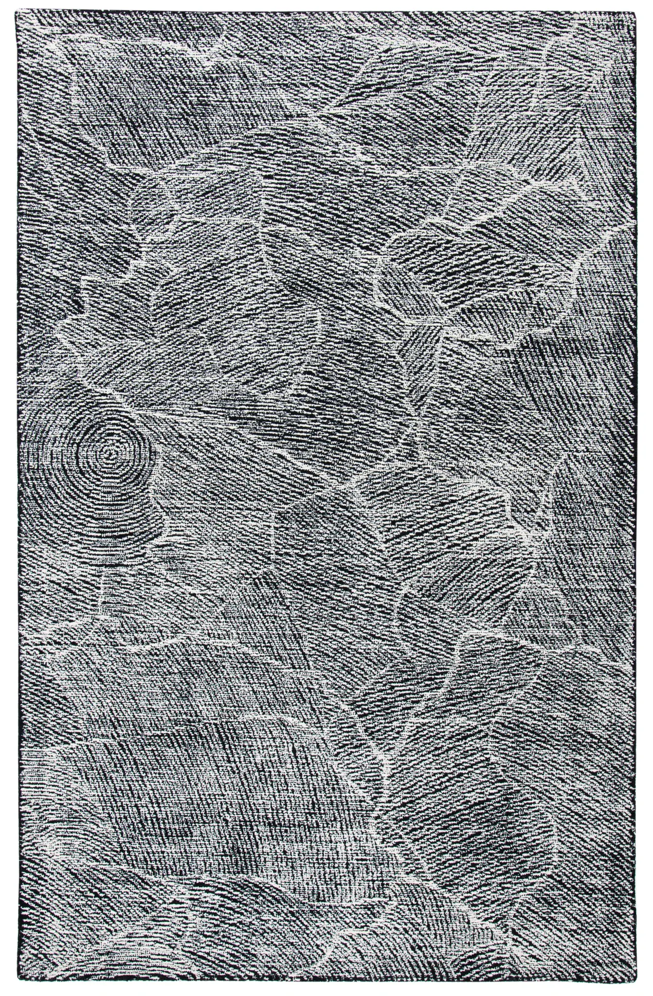 Metro Woodgrain Hand-Tufted Wool Rug