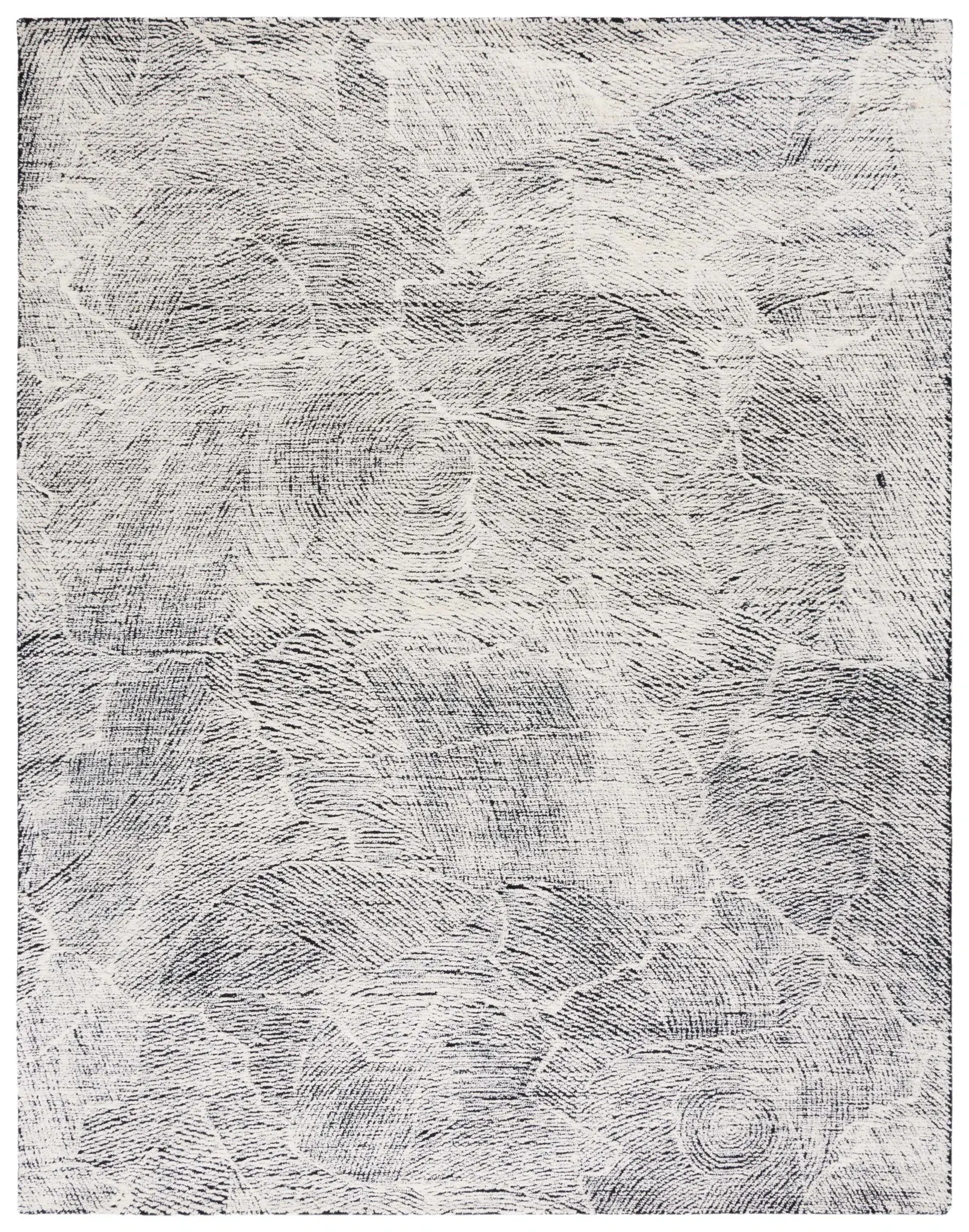 Metro Woodgrain Hand-Tufted Wool Rug