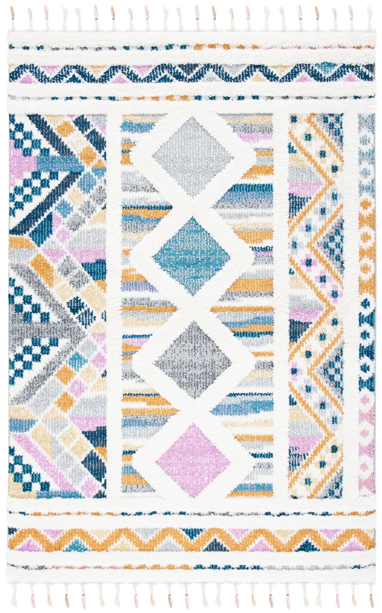 Moroccan Fringe Shag rug collection