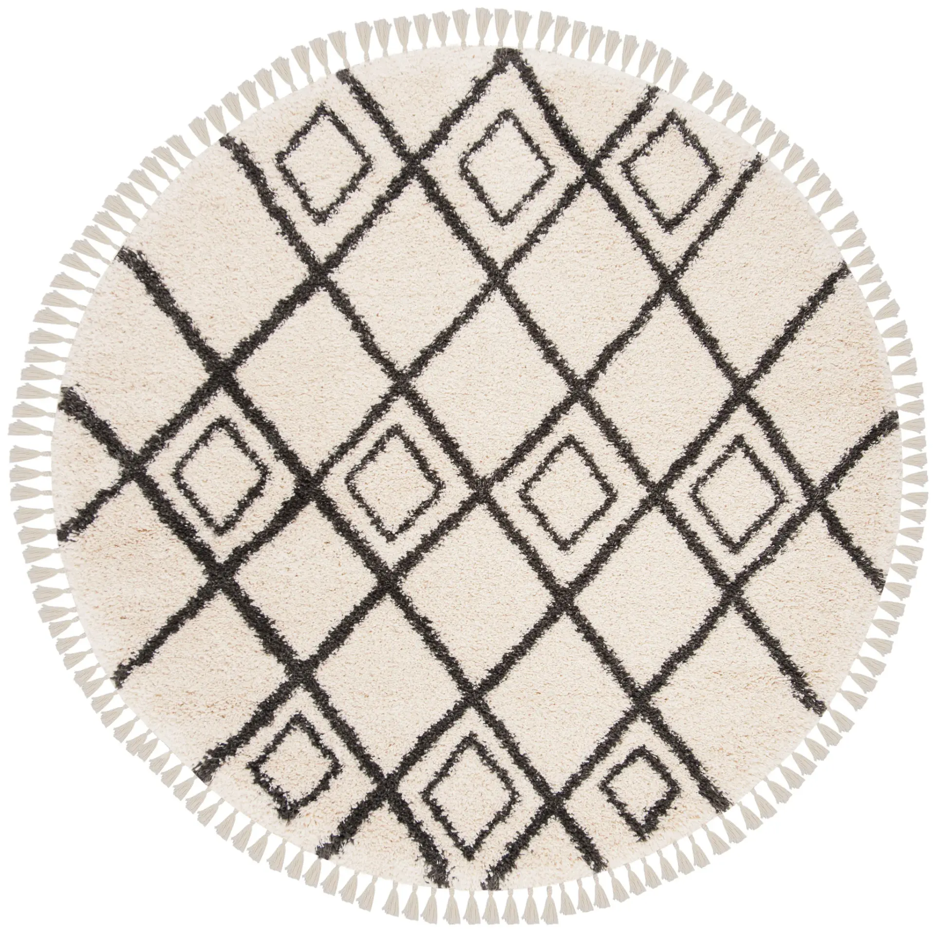 Moroccan Fringe Moroccan Diamond Trellis Shag Rug