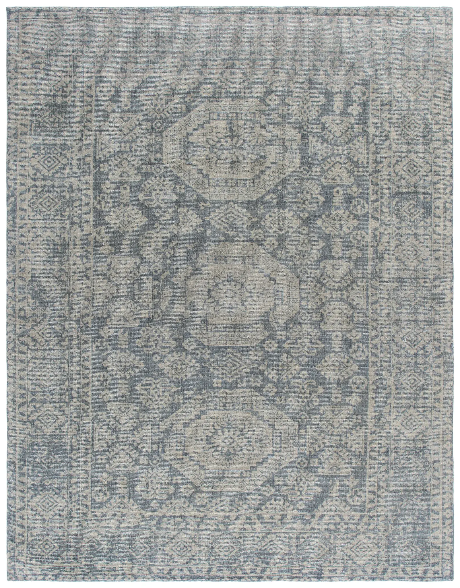 Maharaja Triple Medallion Hand-Loomed Wool Rug