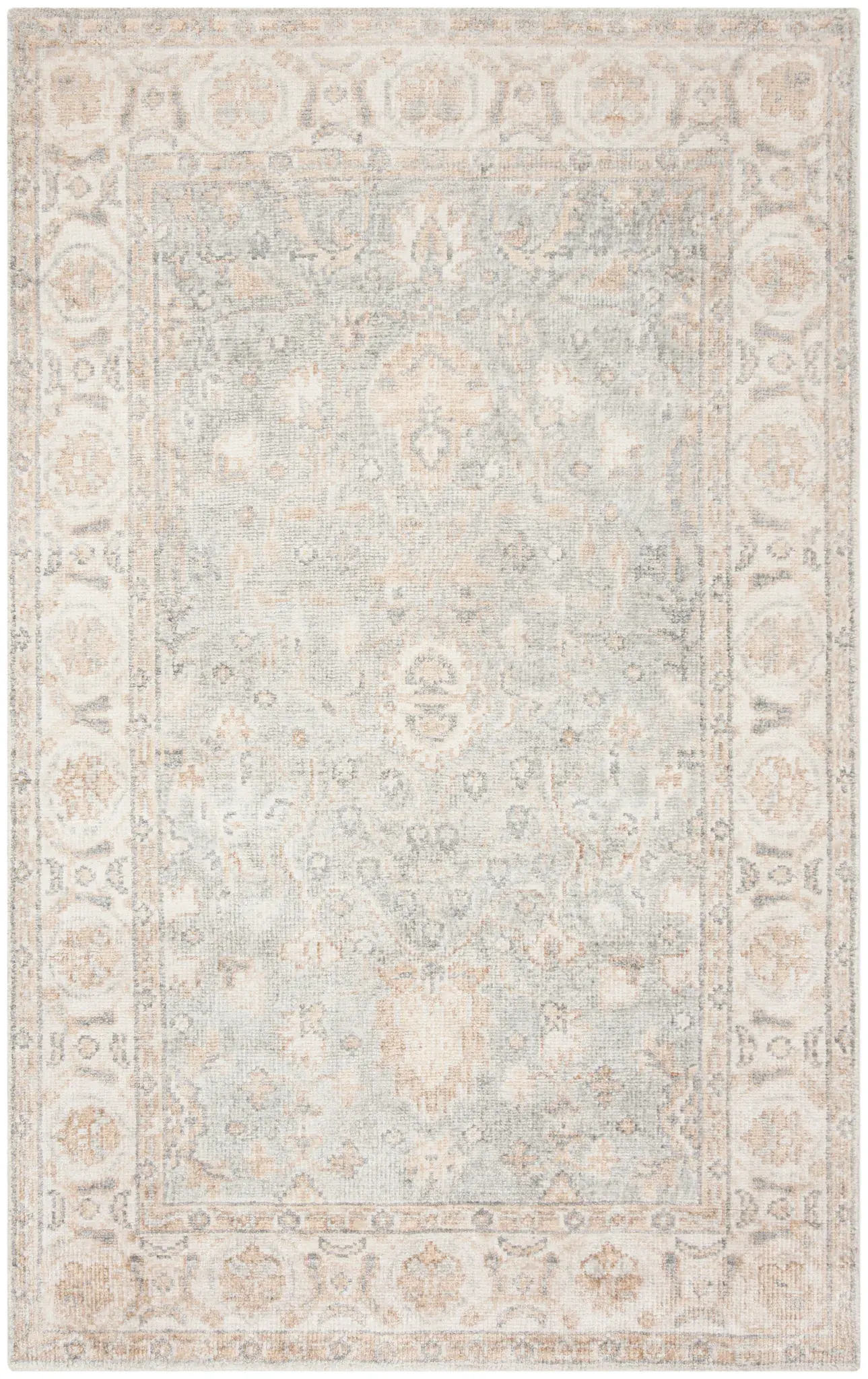 Maharaja Faded Medallion Hand-Knotted Viscose Rug