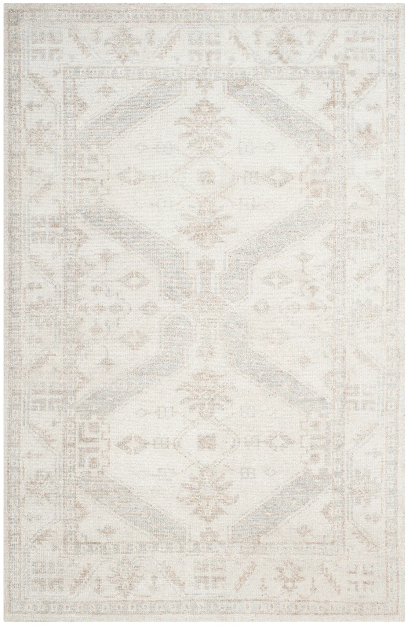 Maharaja Diamond Lattice Hand-Knotted Bamboo Silk Rug