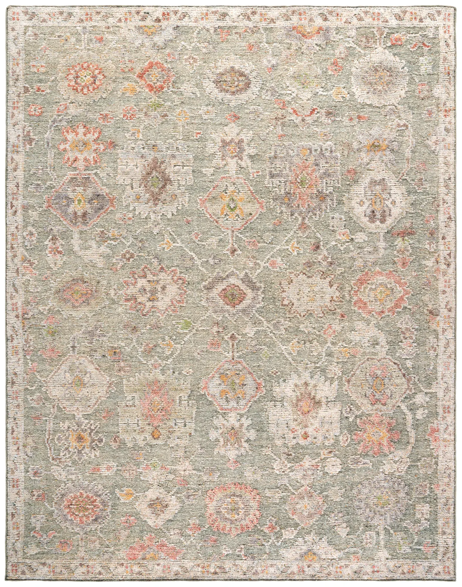 Maharaja Traditional Allover Hand-Knotted Wool Rug