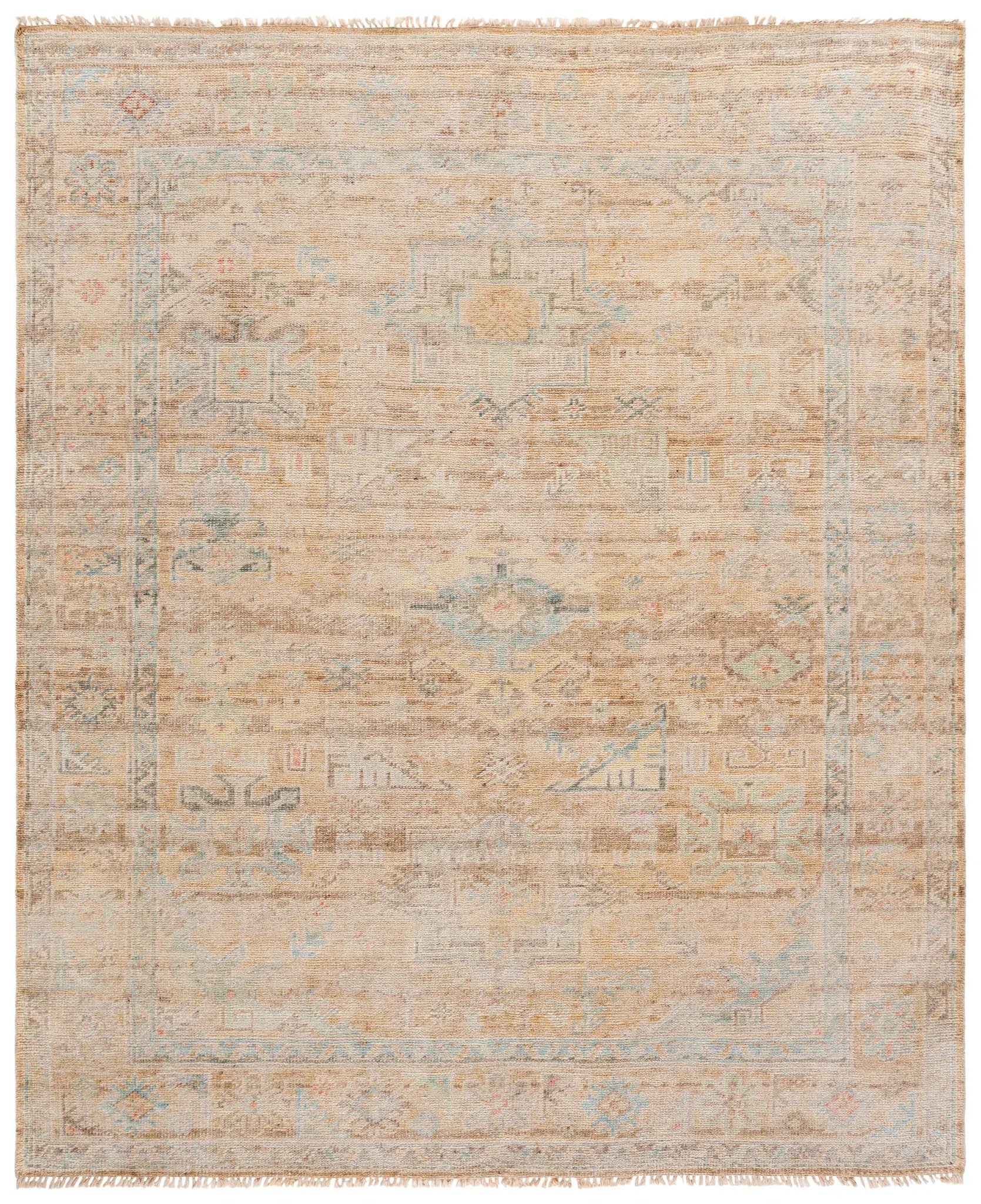 Maharaja Traditional Medallion Hand-Knotted Wool Rug
