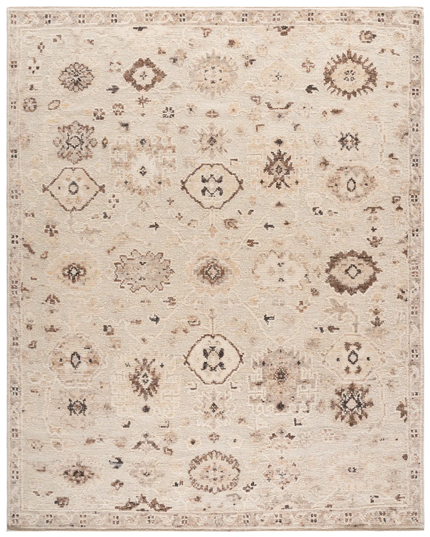 Maharaja Traditional Persian Allover Hand-Knotted Wool Rug