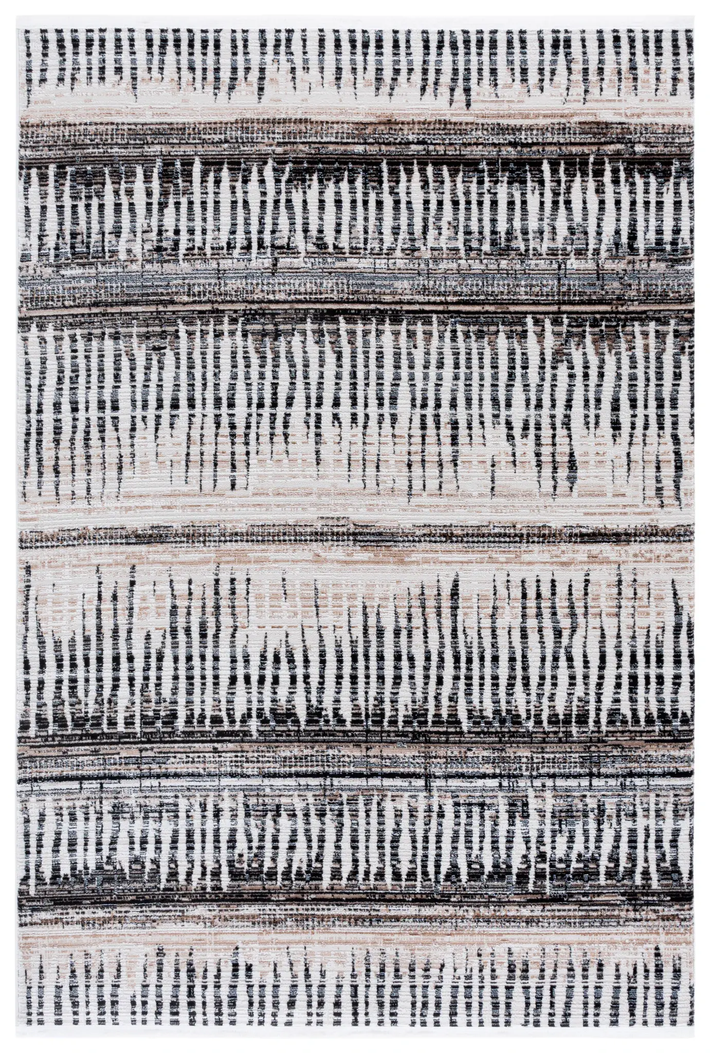 Mila Modernist Abstract Banded Rug