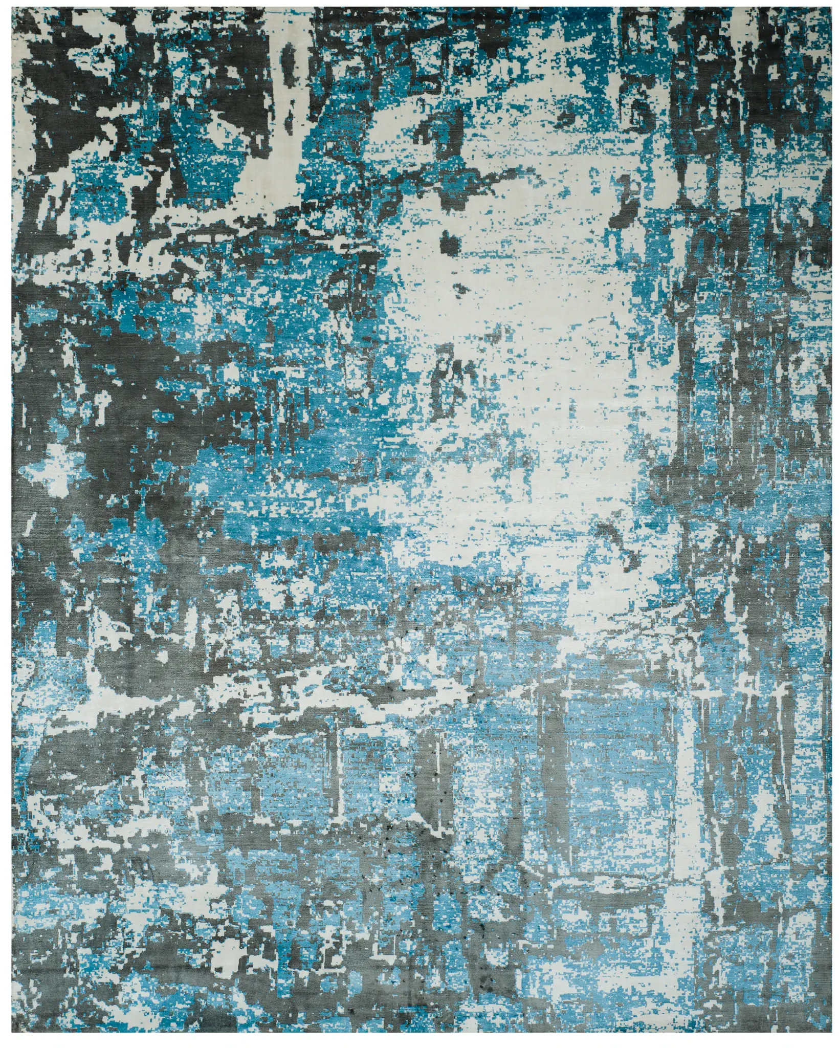 Mirage Weathered Abstract Hand-Loomed Viscose Rug