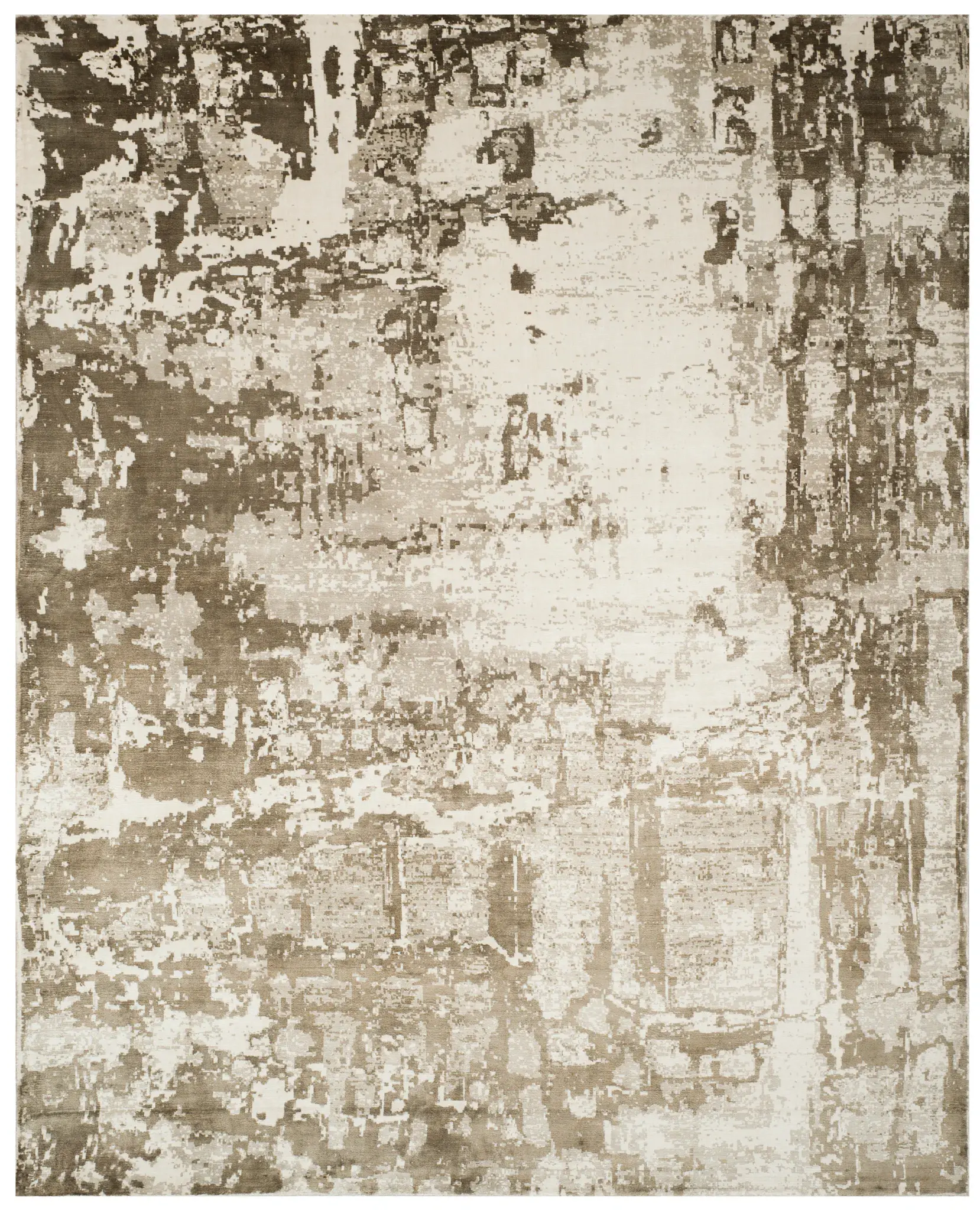 Mirage Weathered Abstract Hand-Loomed Viscose Rug