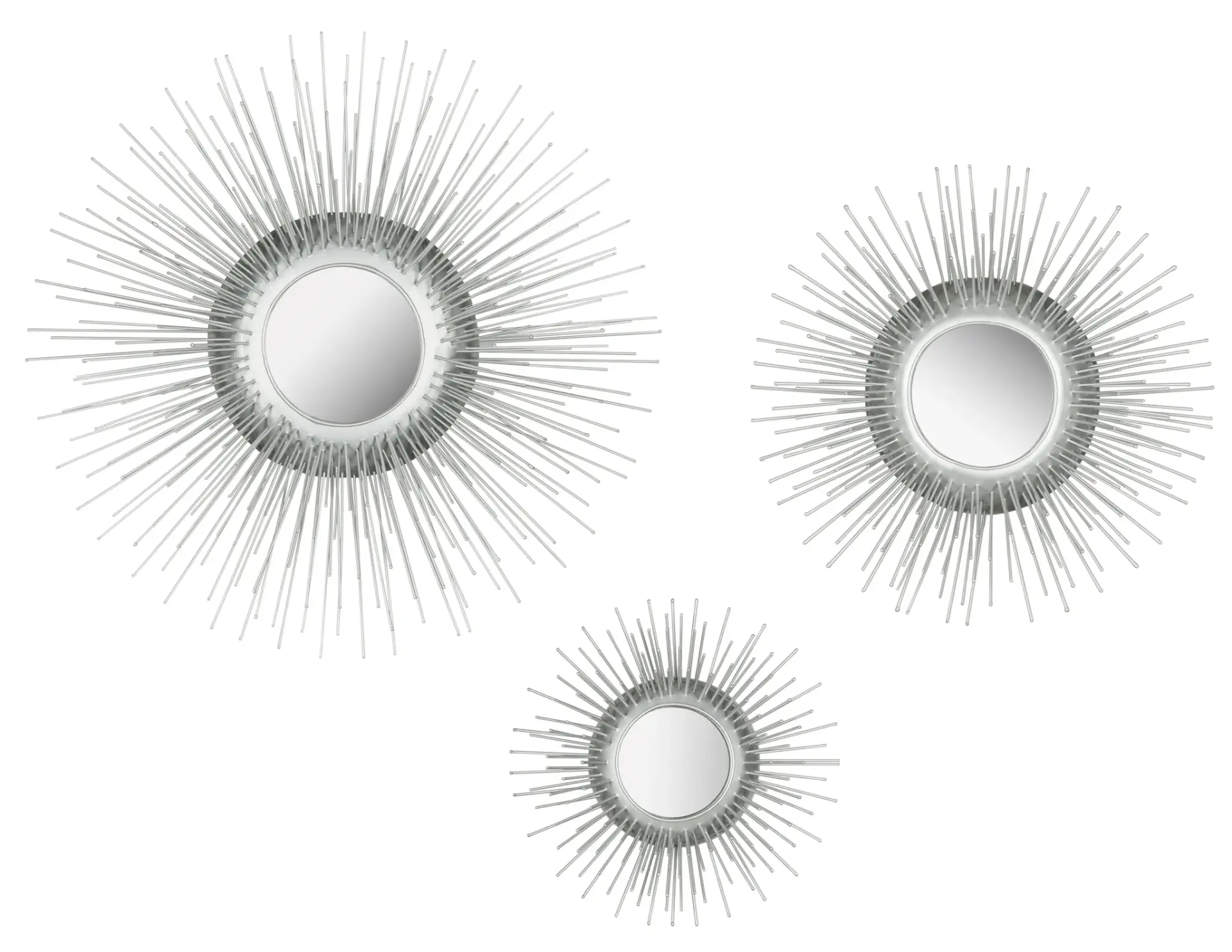 Sunburst Triptych Mirror Set (Set of 3)