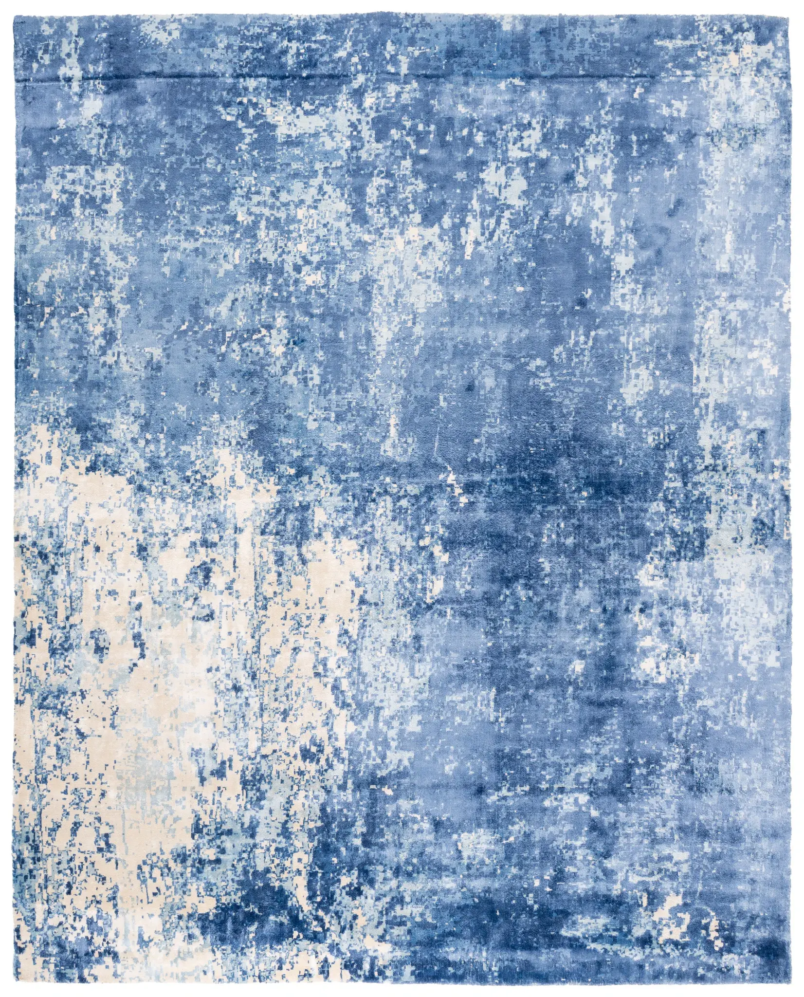 Mirage Mottled Abstract Hand-Loomed Viscose Rug