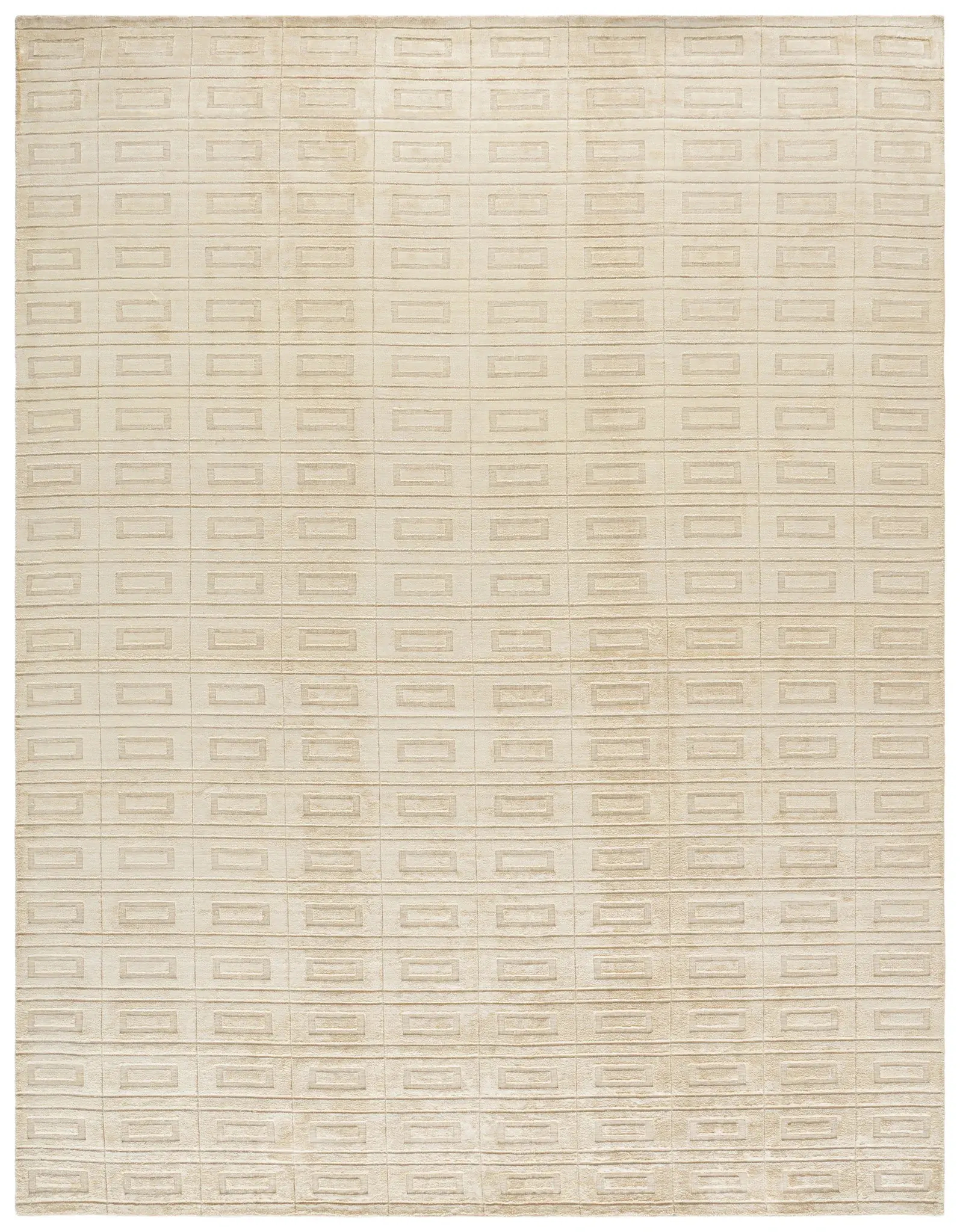Mirage Rectangle Grid Hand-Loomed Rug