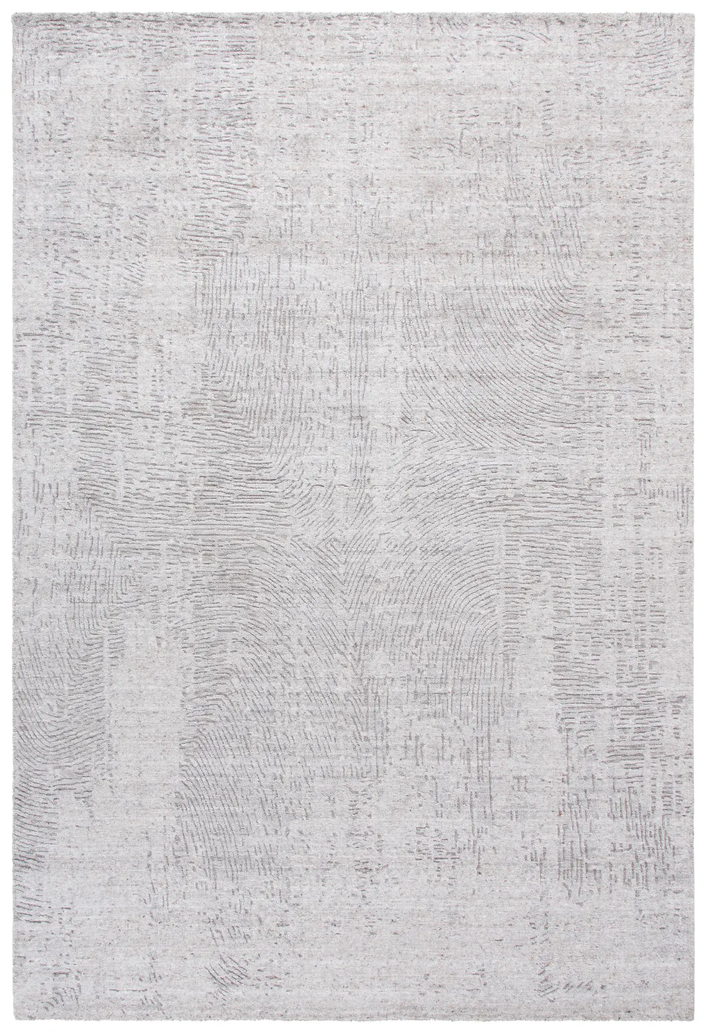Mirage Rippled Waves Hand-Loomed Wool & Viscose Rug