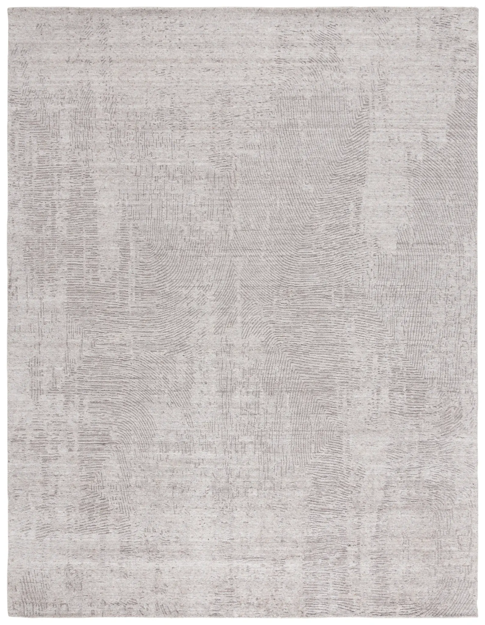 Mirage Rippled Waves Hand-Loomed Wool & Viscose Rug