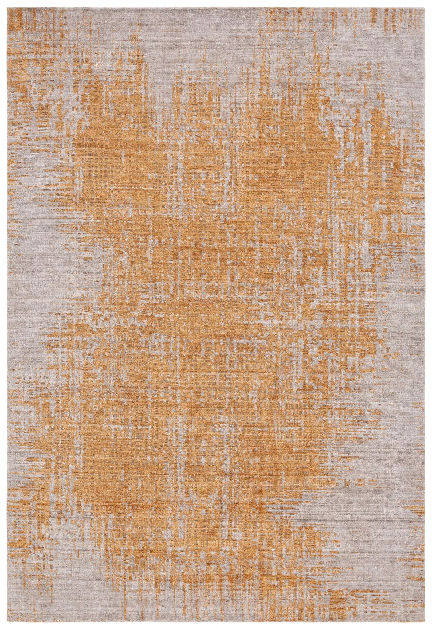 Mirage Abstract Grid Hand-Loomed Wool & Viscose Rug