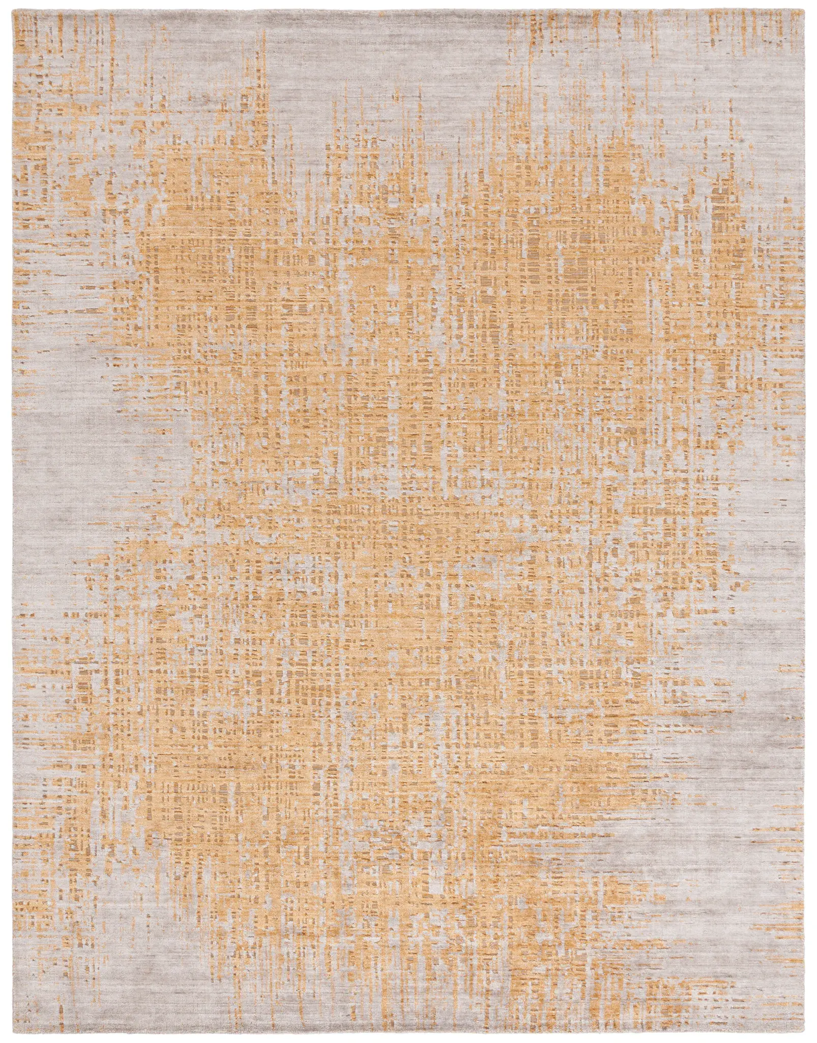 Mirage Abstract Grid Hand-Loomed Wool & Viscose Rug
