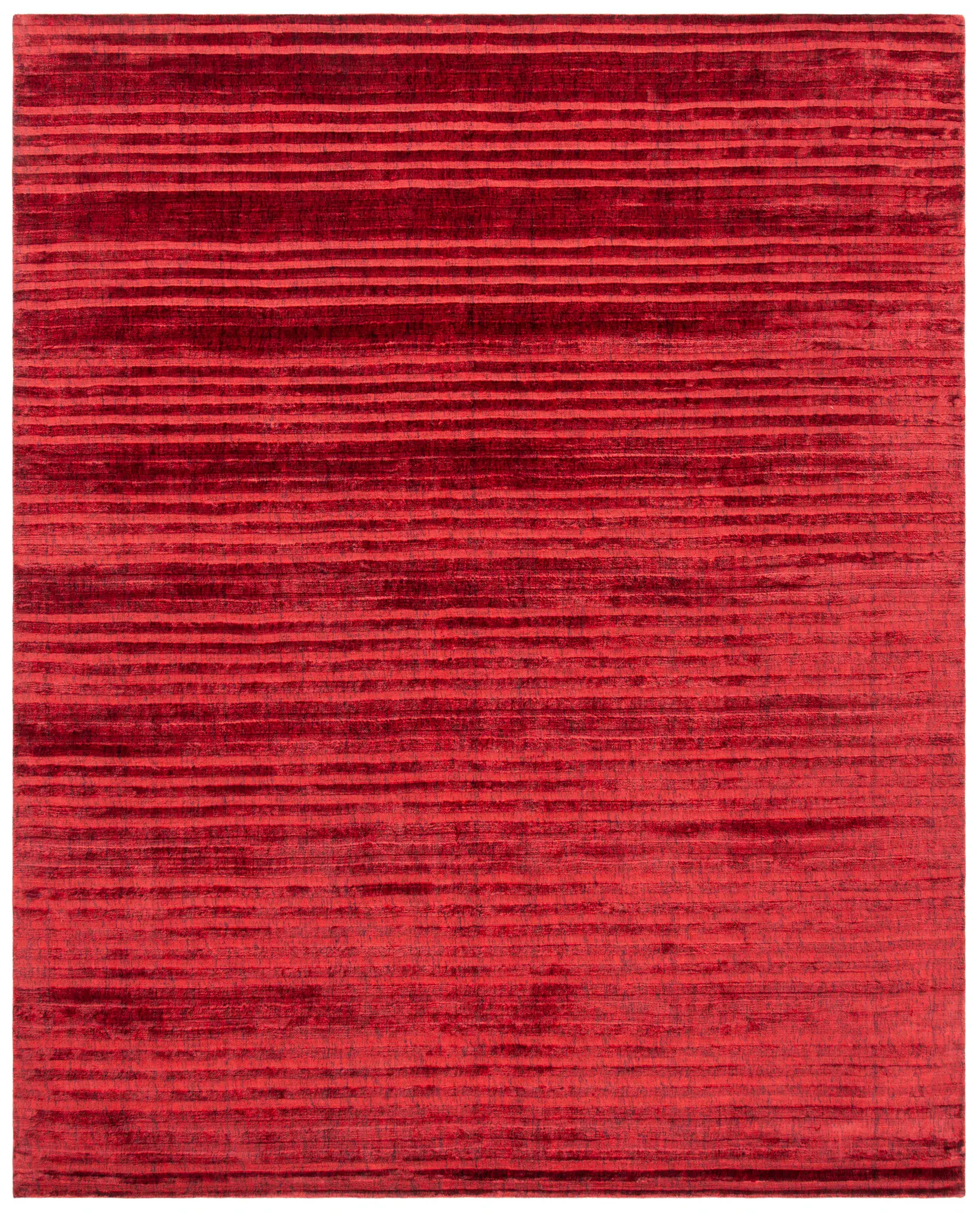 Mirage Striped Hand-Loomed Viscose Rug