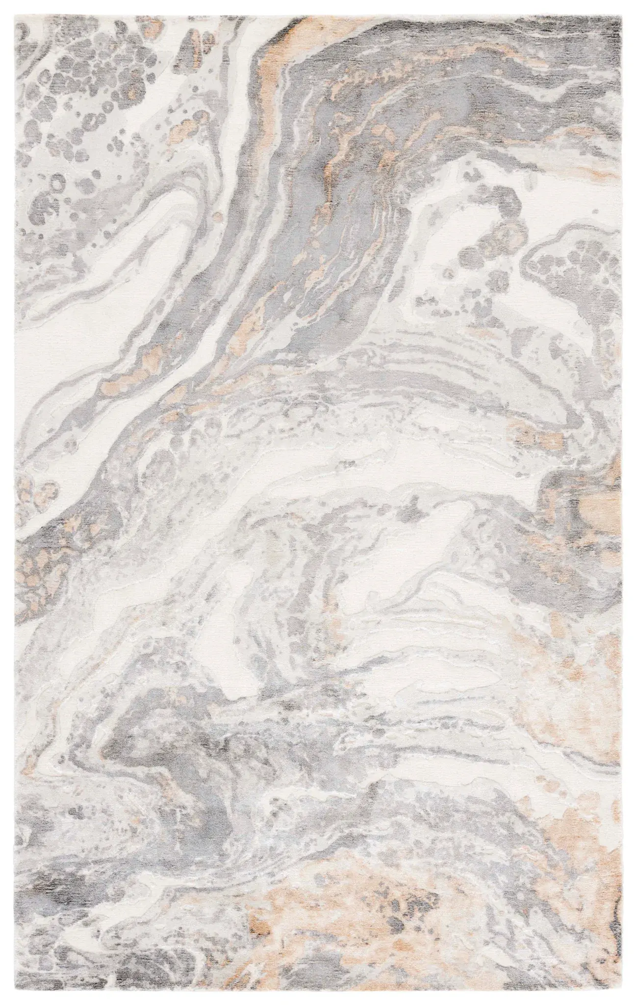 Mirage Swirl Marbled Hand-Knotted Rug