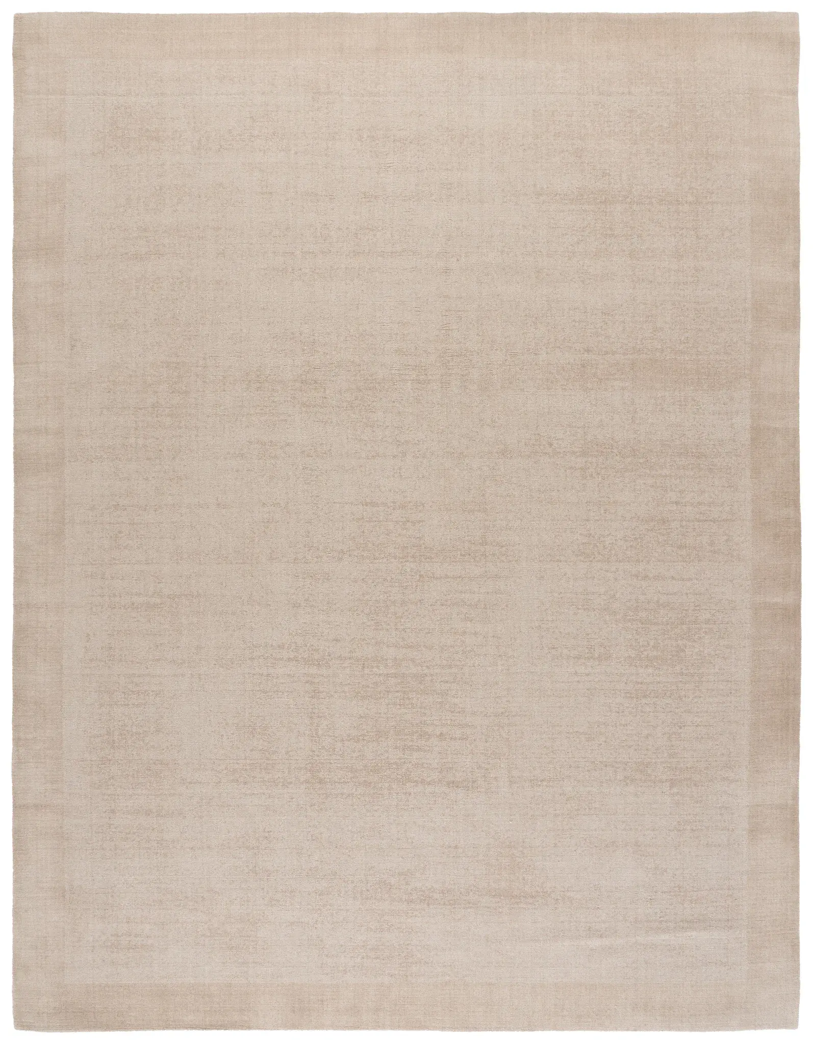 Mirage Bordered Solid Hand-Loomed Wool Rug