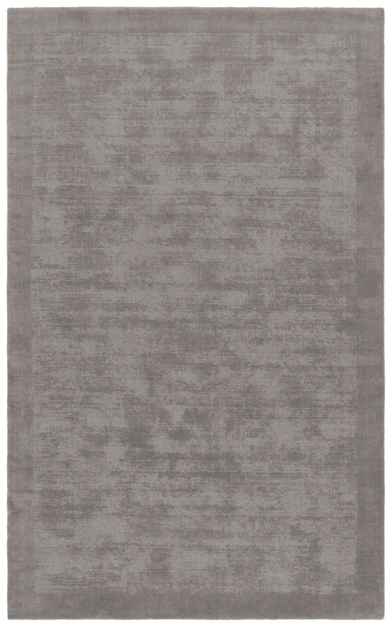 Mirage Bordered Solid Hand-Loomed Wool Rug