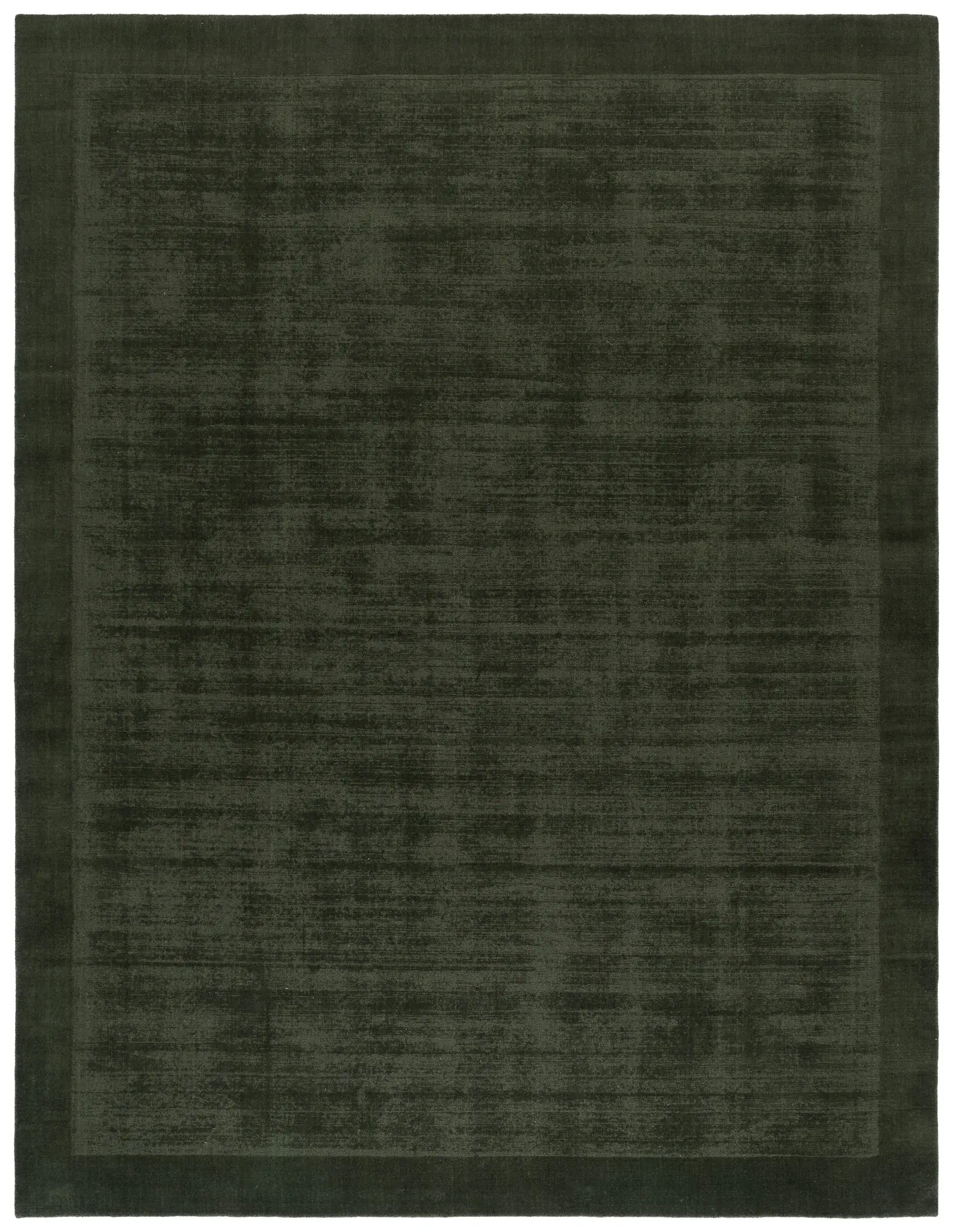 Mirage Bordered Solid Hand-Loomed Wool Rug