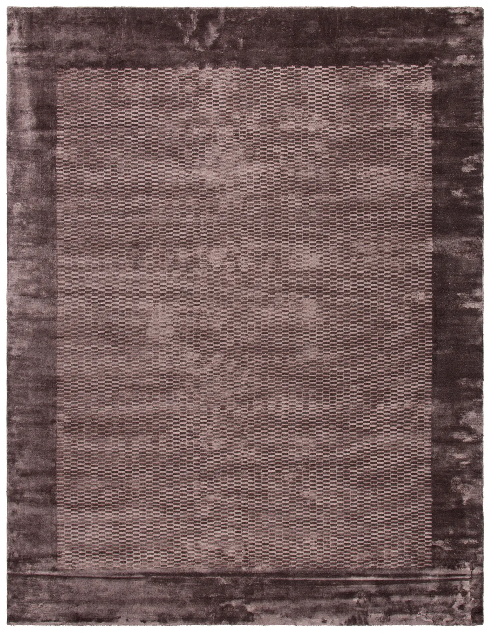 Mirage Textured Border Hand-Loomed Viscose Rug