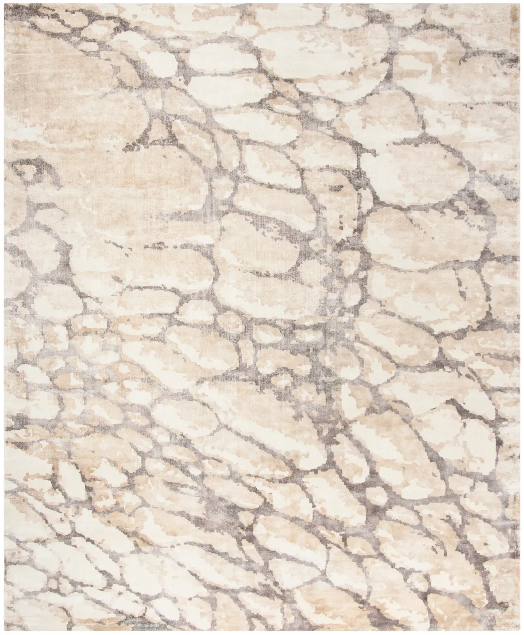 Mirage Marbled Hand-Loomed Viscose Rug