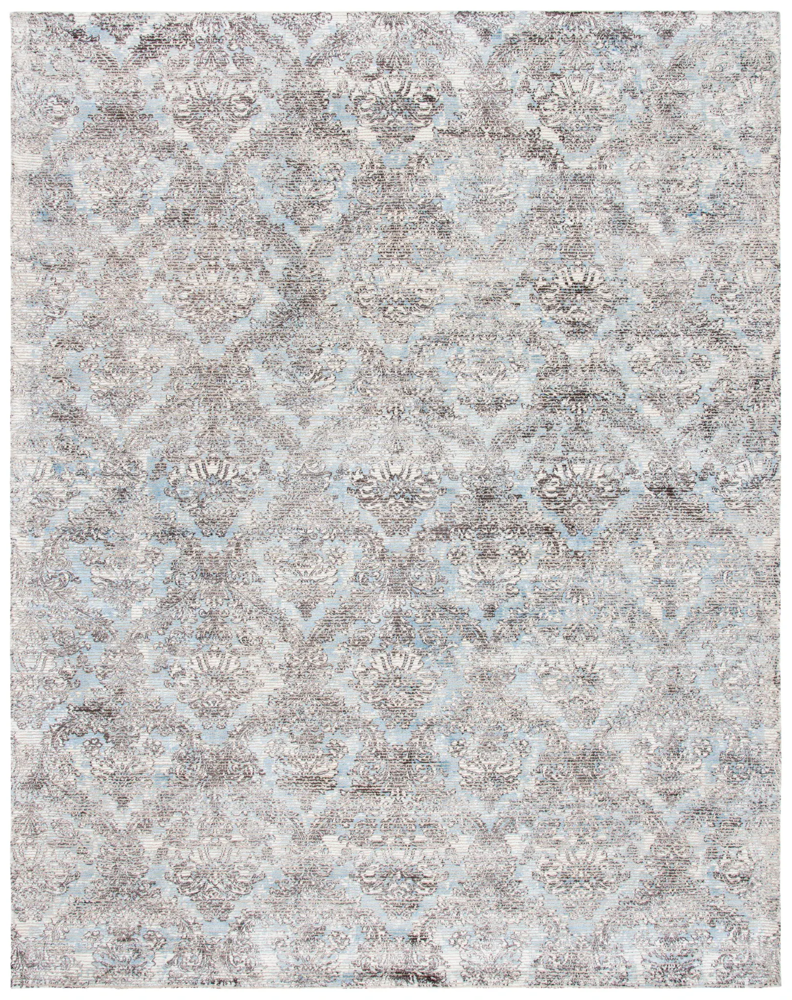 Mirage Faded Damask Hand-Woven Rug