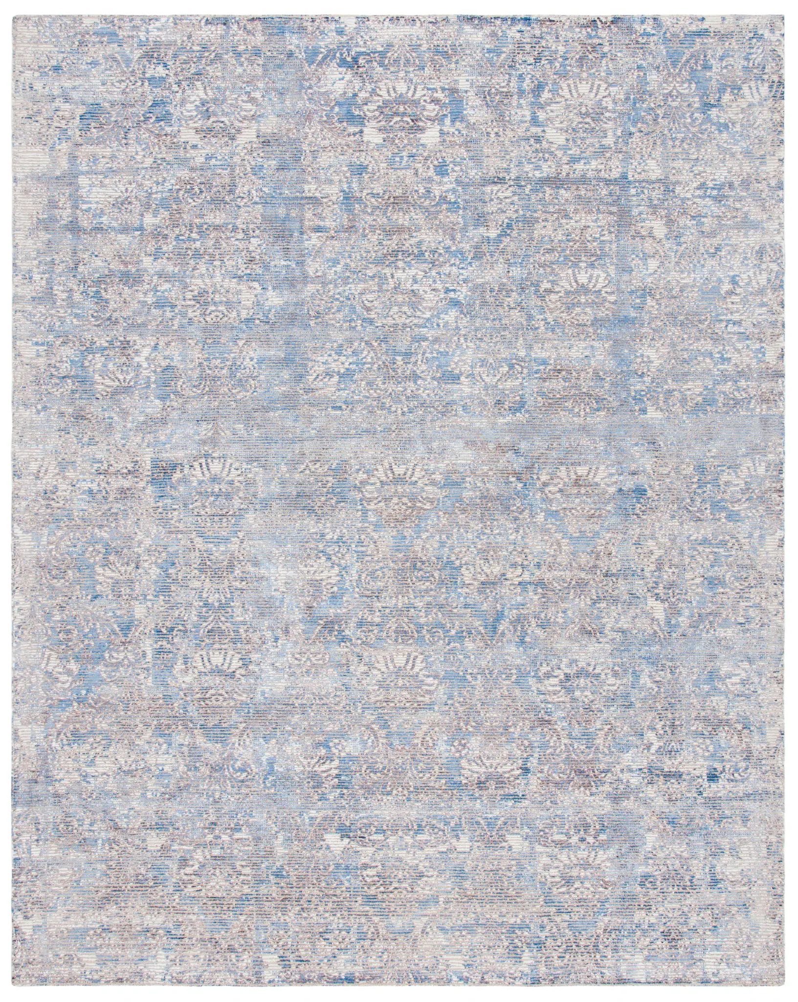 Mirage Faded Damask Hand-Woven Rug