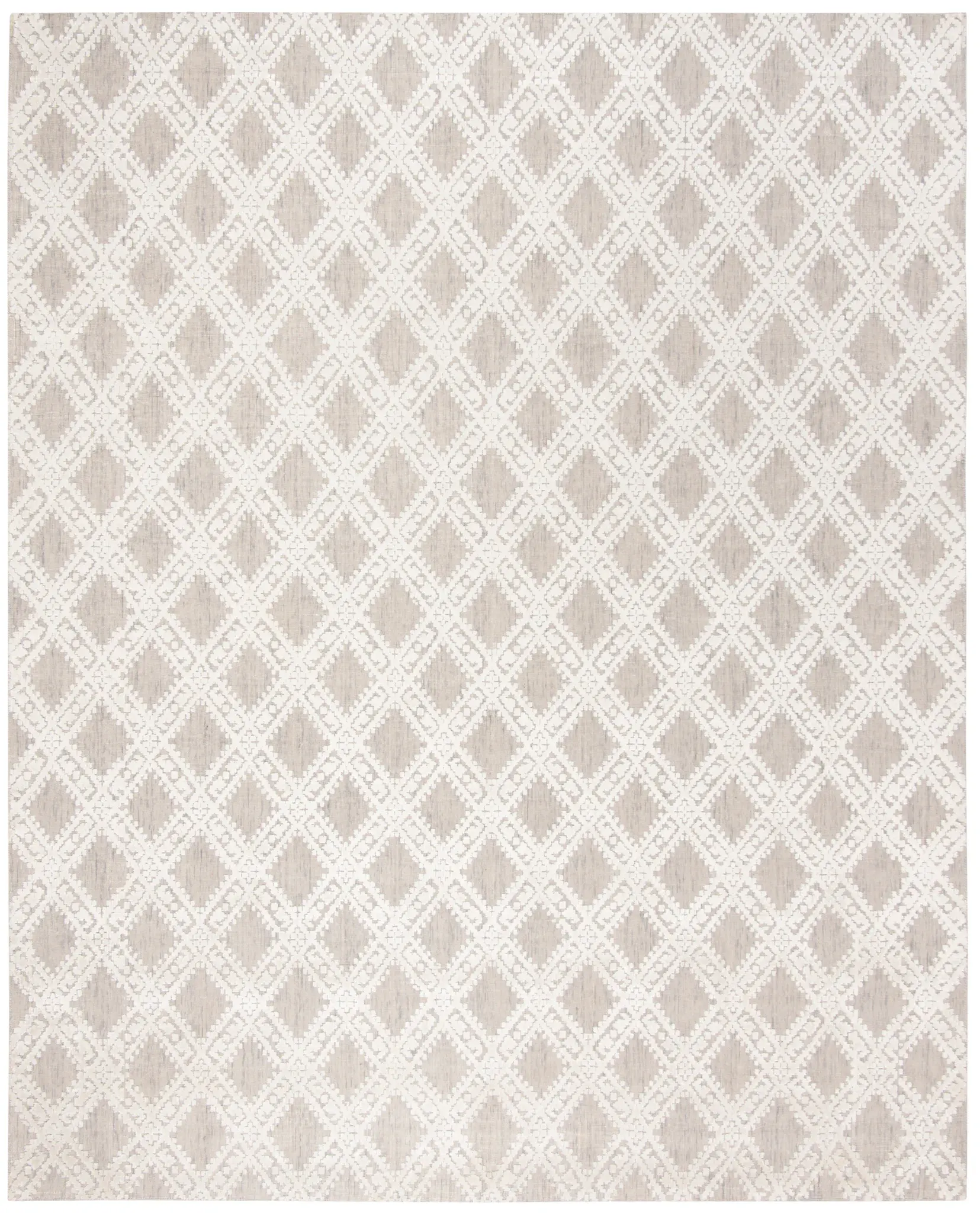 Mirage Diamond Trellis Hand-Loomed Viscose Rug