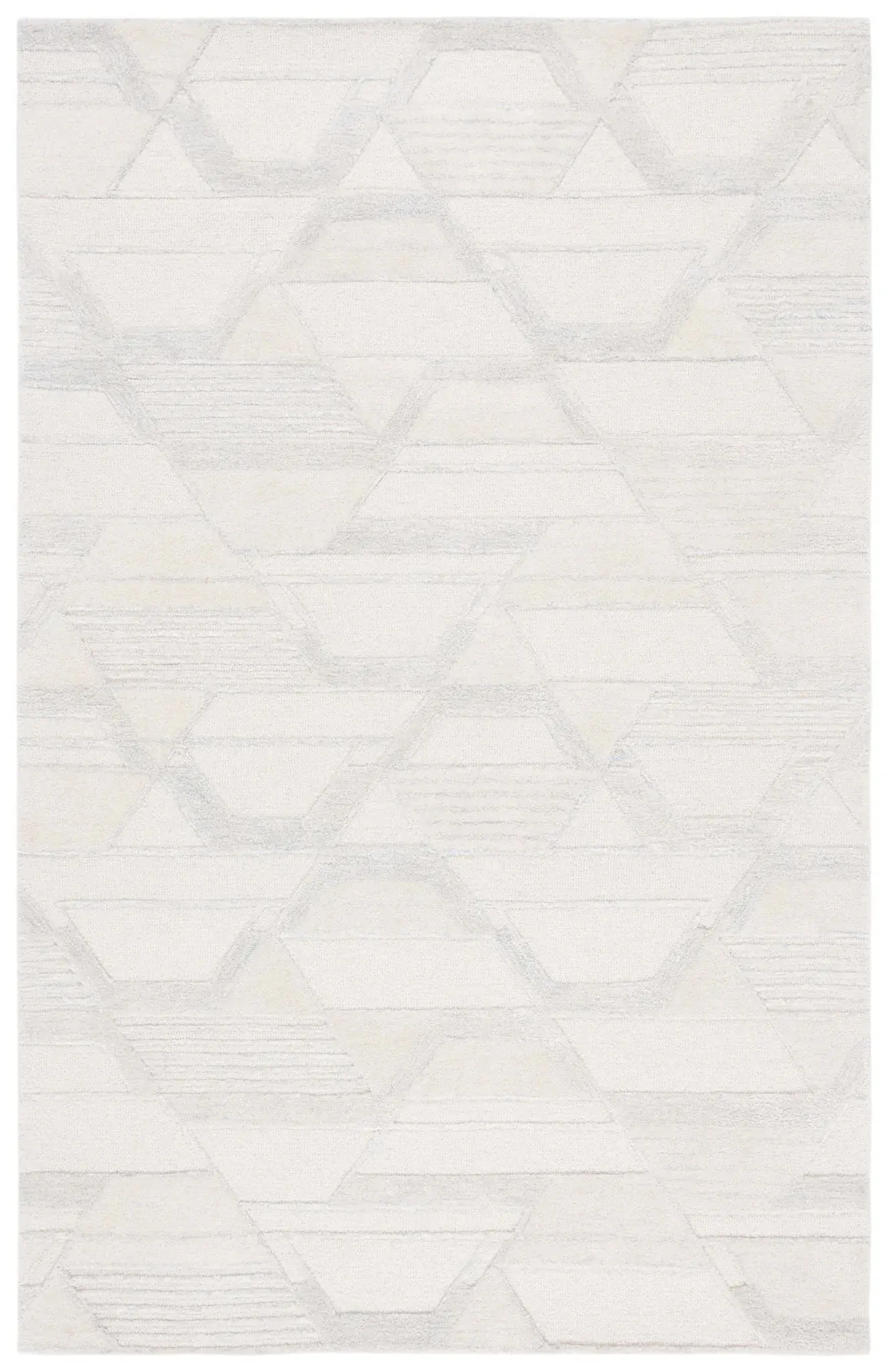 Mykonos Interlocking Hexagon Hand-Tufted Rug