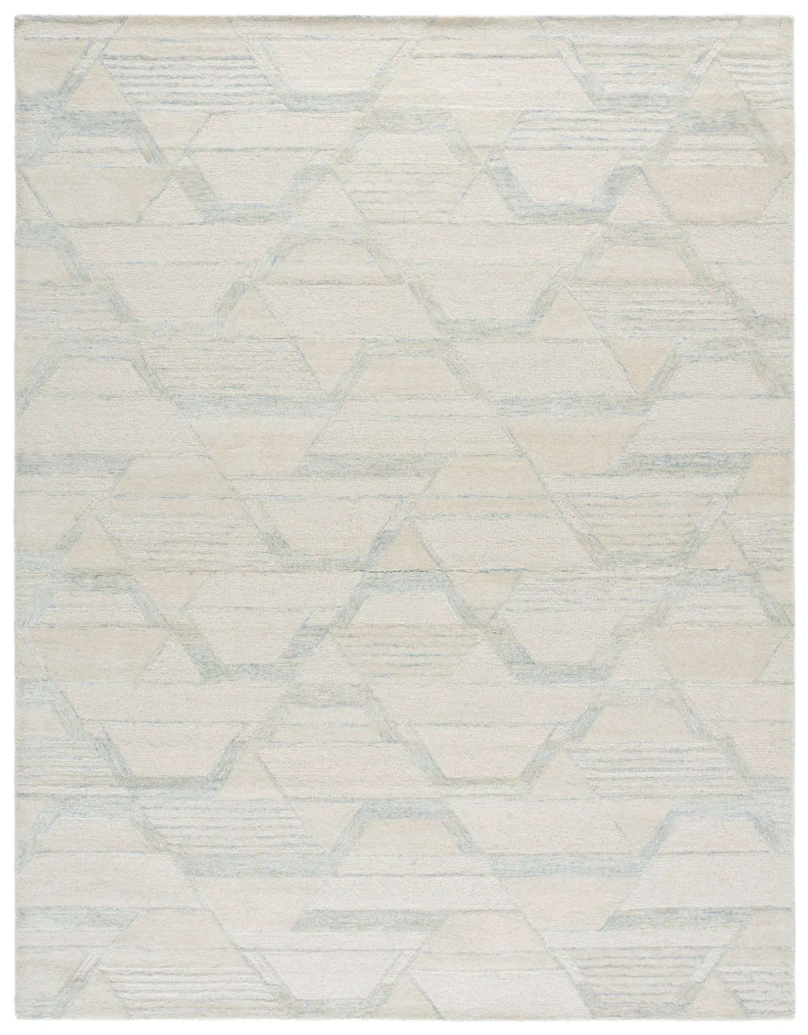 Mykonos Interlocking Hexagon Hand-Tufted Rug