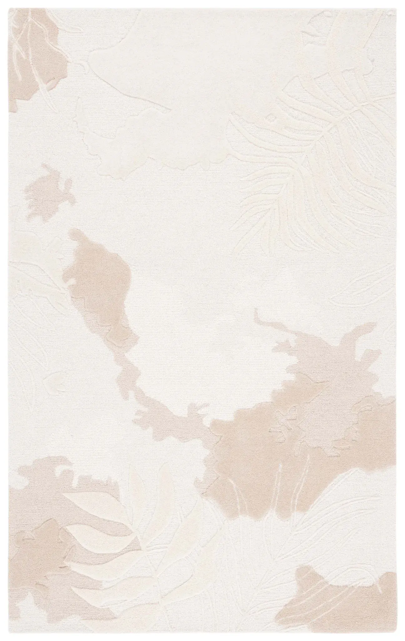Mykonos Tropical Leaf Hand-Tufted Wool Rug