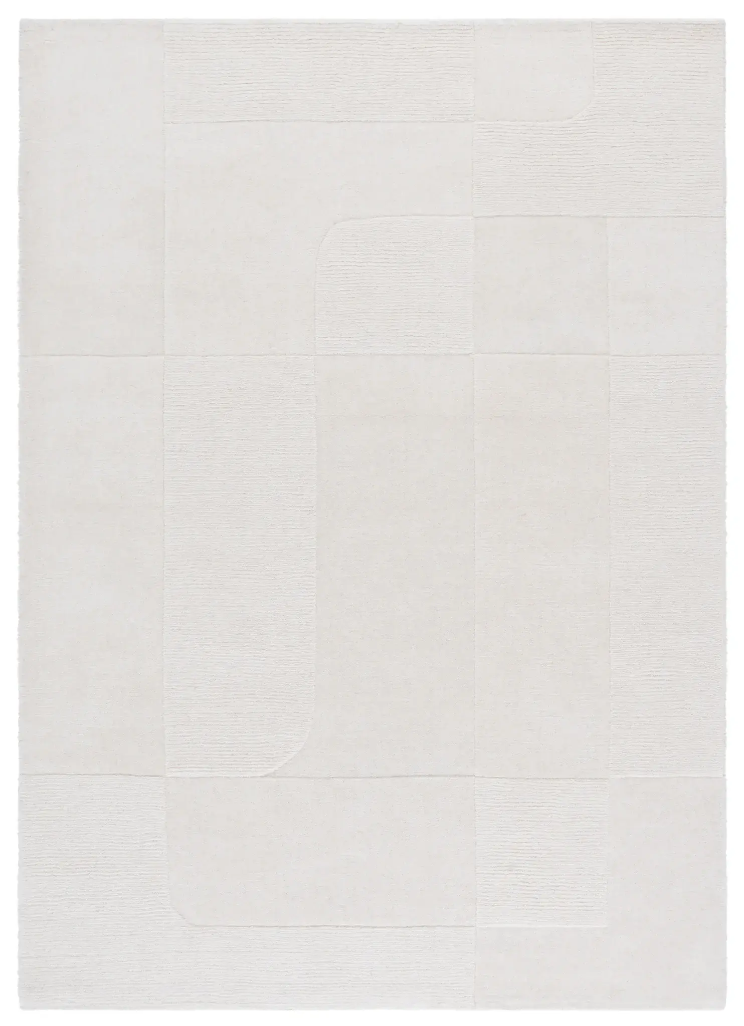 Mykonos Carved Block Hand-Loomed Wool Rug