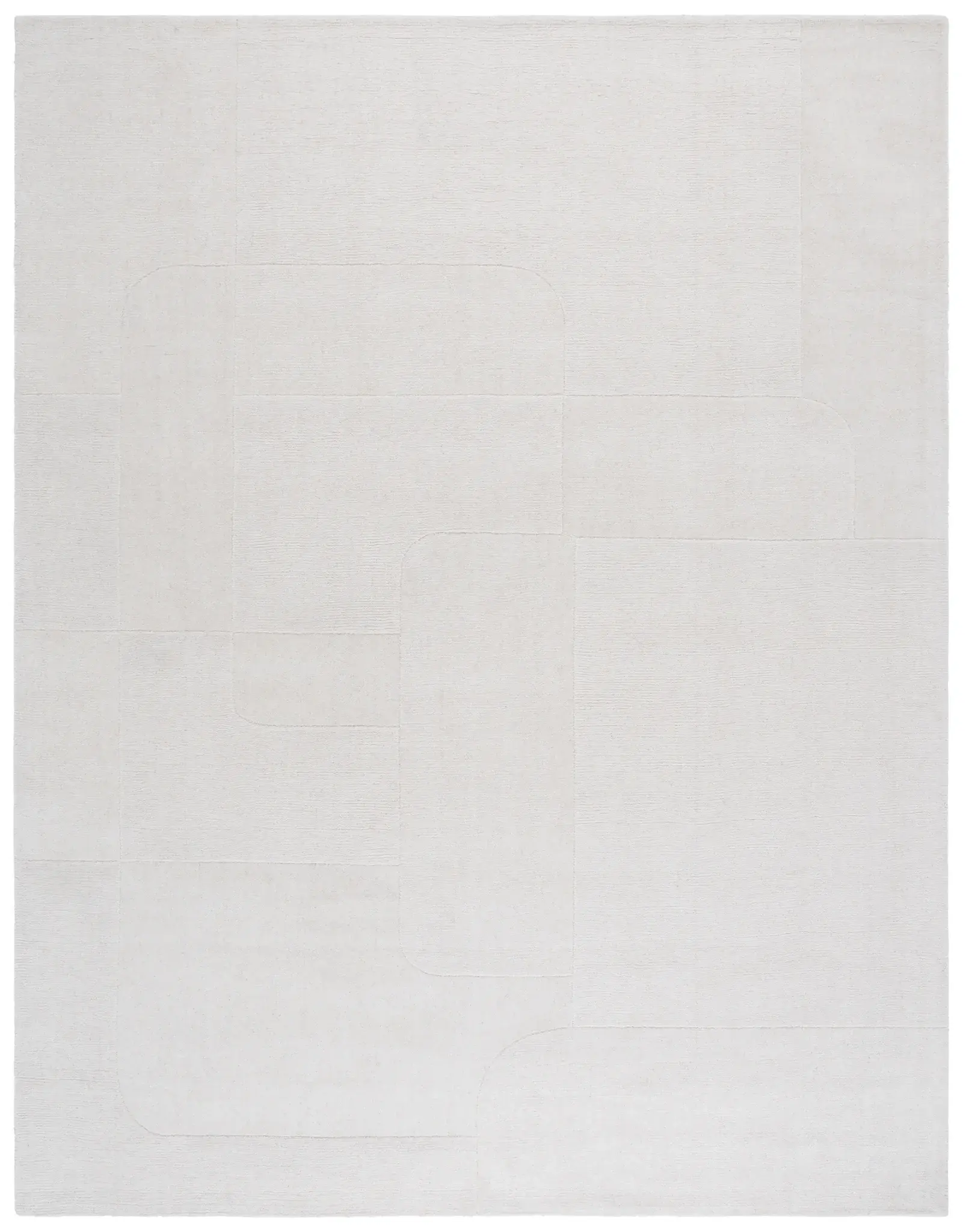 Mykonos Carved Blocks Hand-Loomed Wool Rug