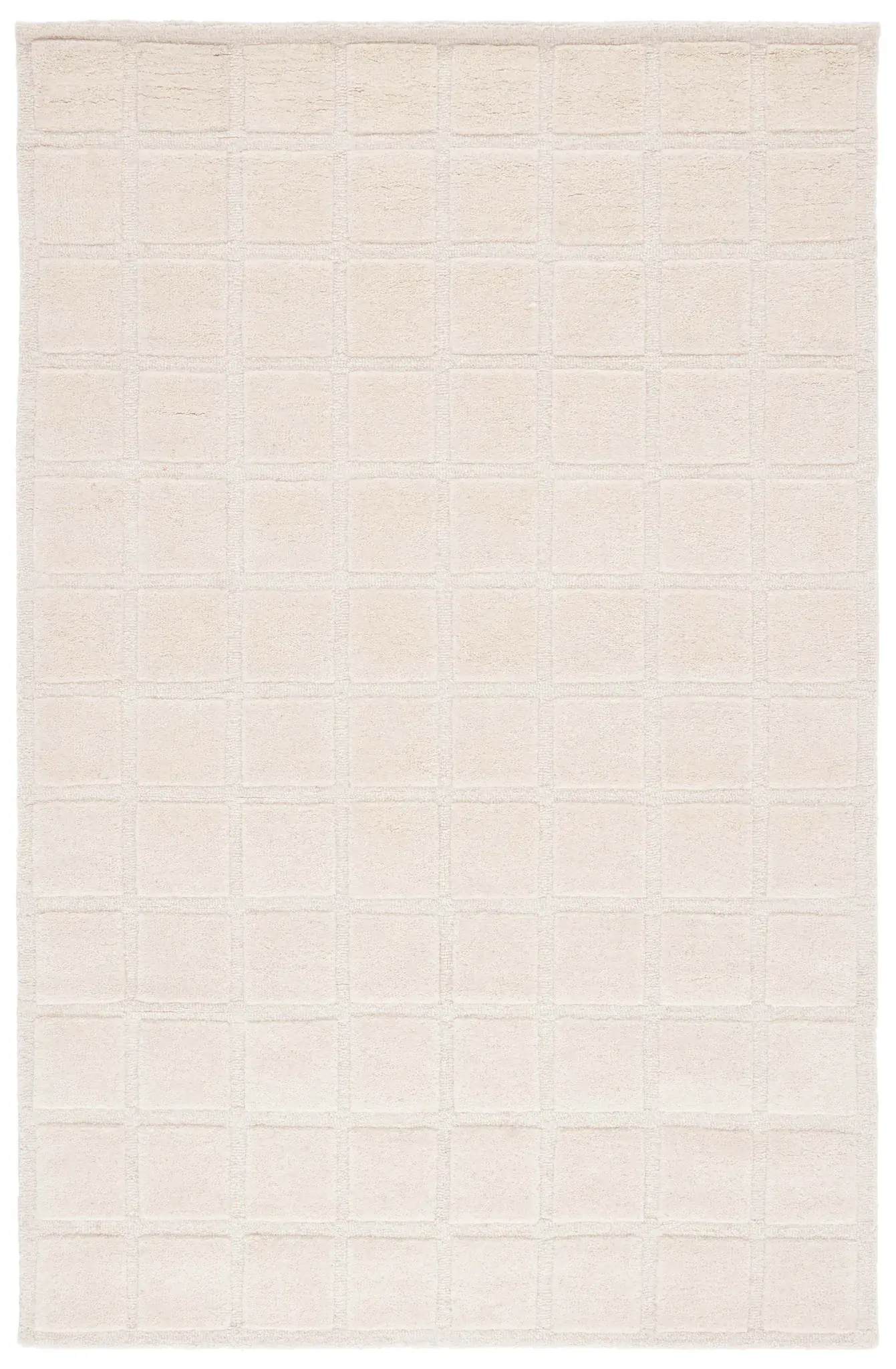 Mykonos Grid Hand-Tufted Wool Rug