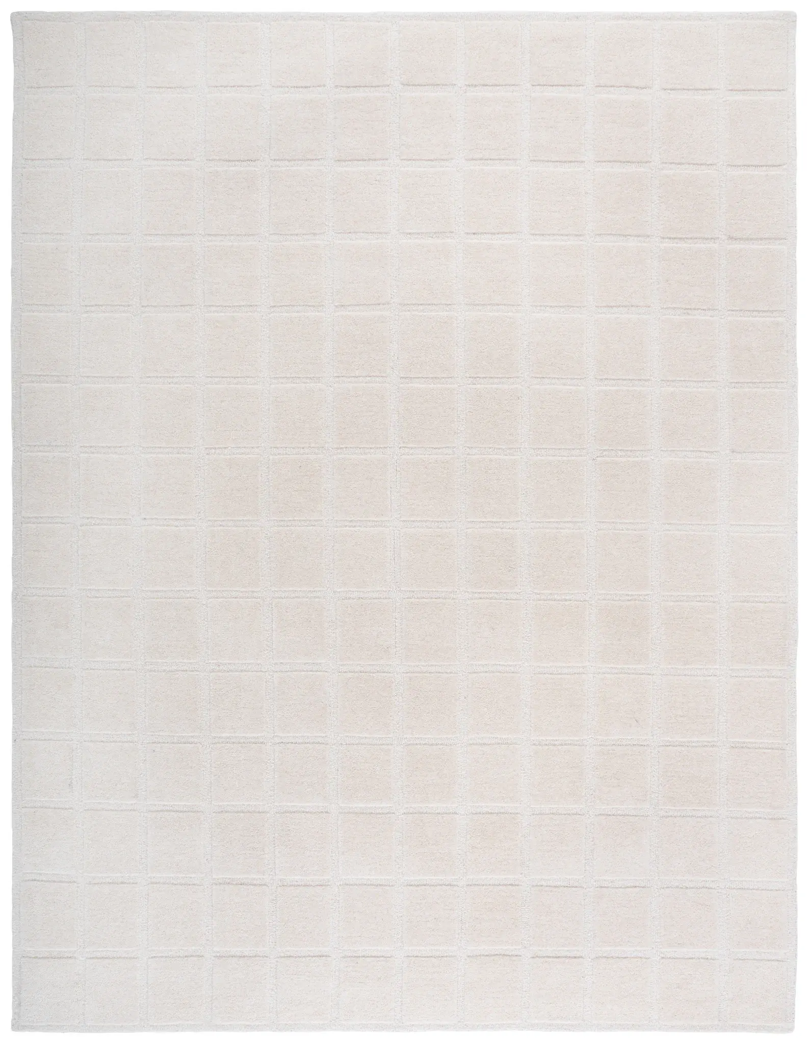Mykonos Grid Hand-Tufted Wool Rug