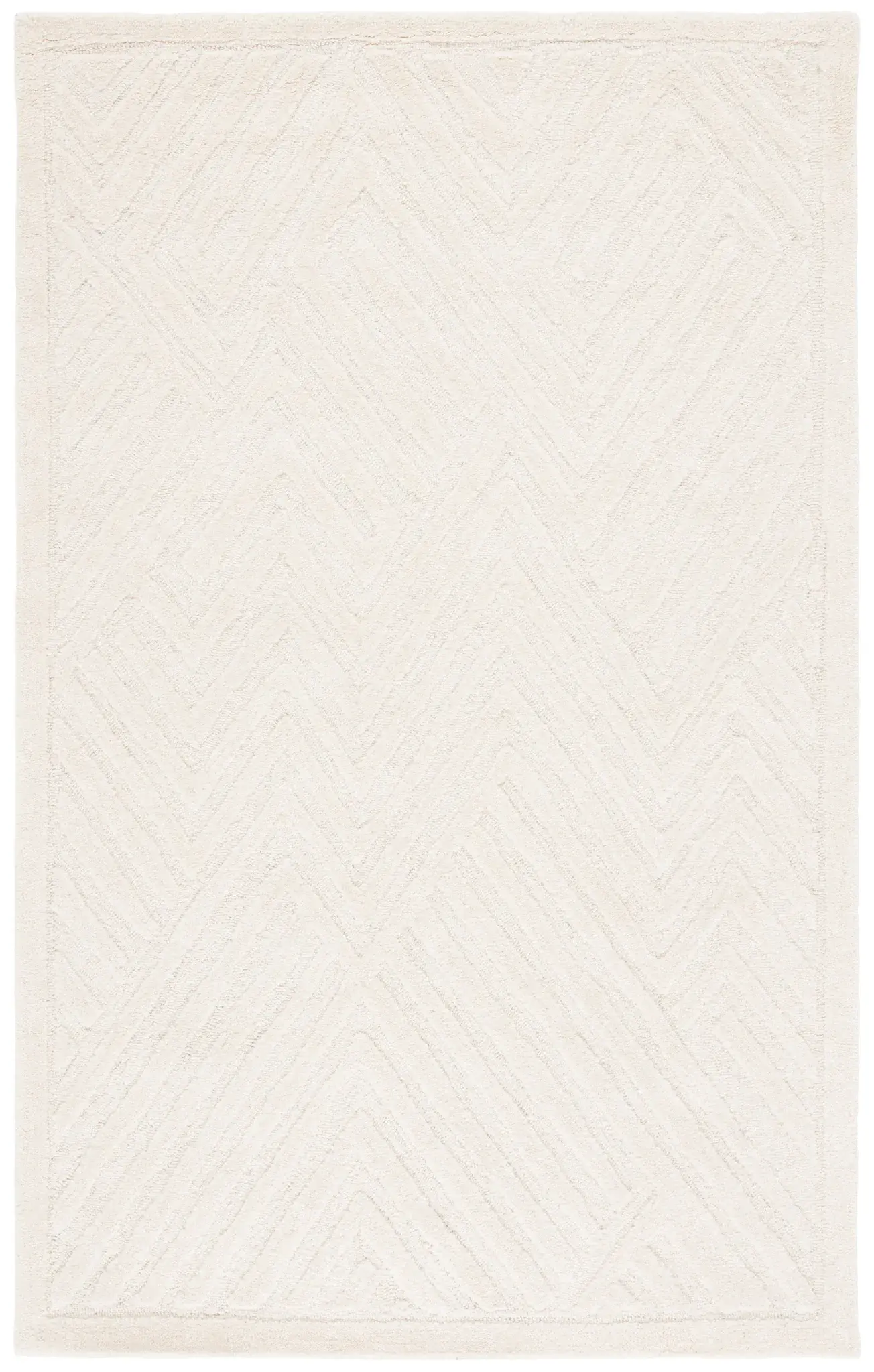Mykonos Chevron Hand-Tufted Wool Rug