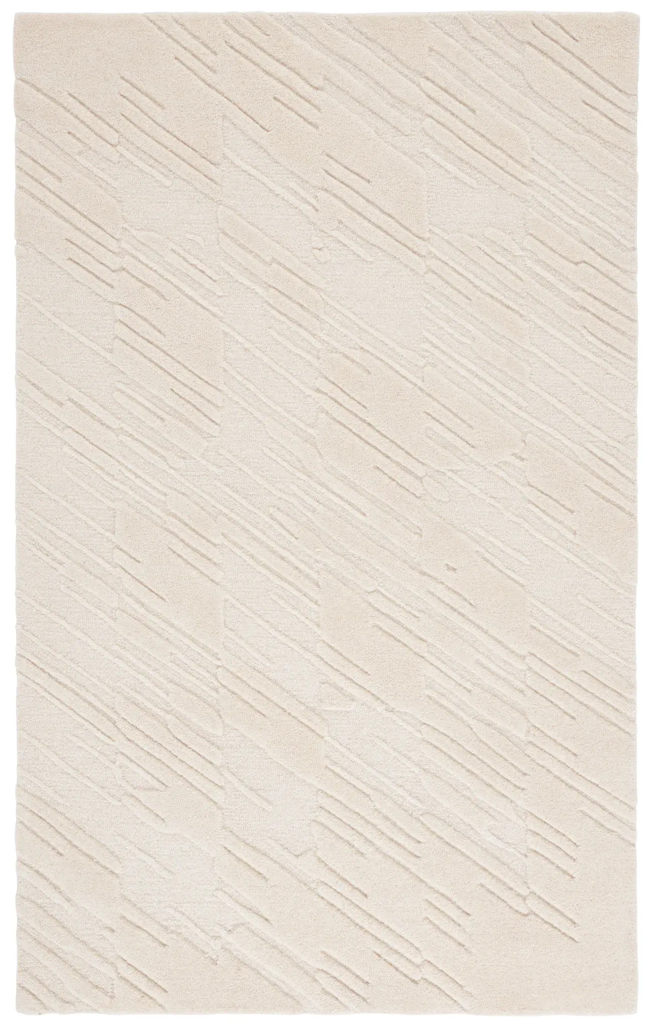 Mykonos Textured Stripe Hand-Tufted Wool Rug