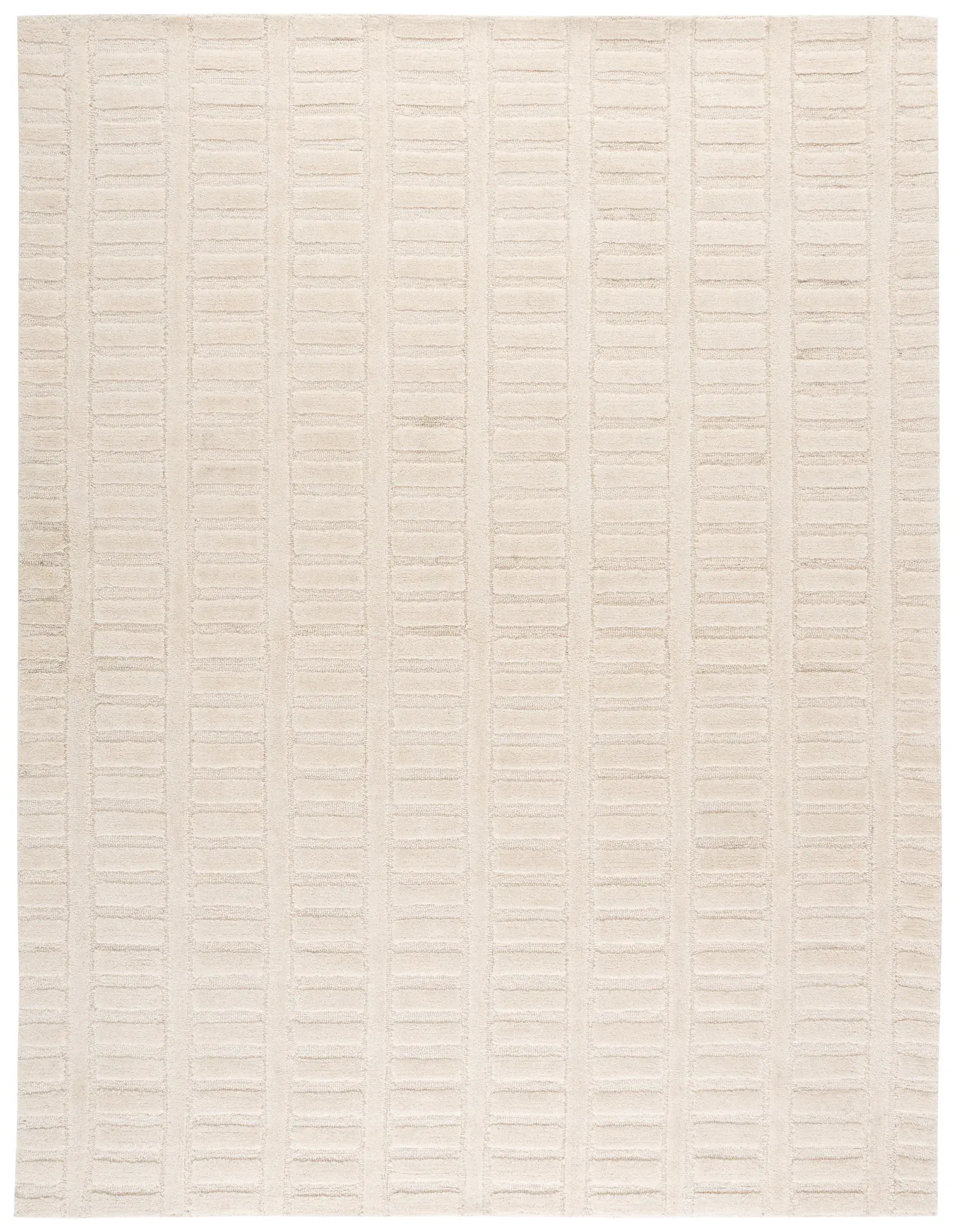 Mykonos Textured Grid Hand-Tufted Wool Rug